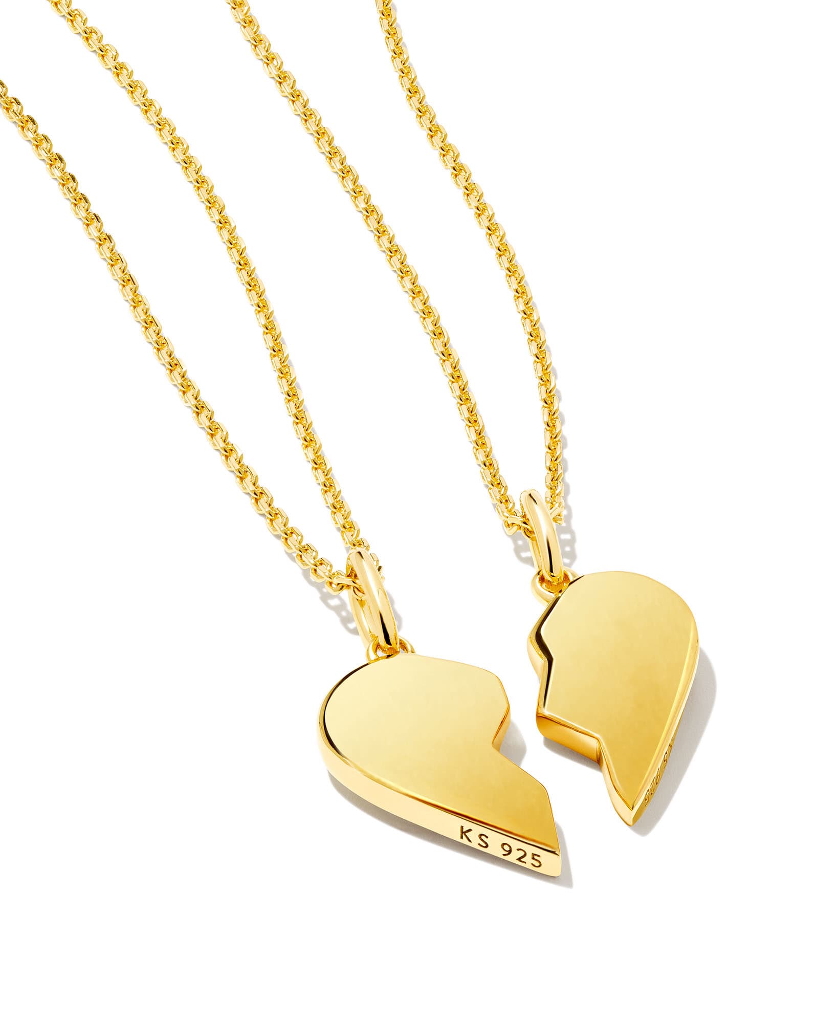 Best Friend Necklaces Set of 2 in 18k Gold Vermeil