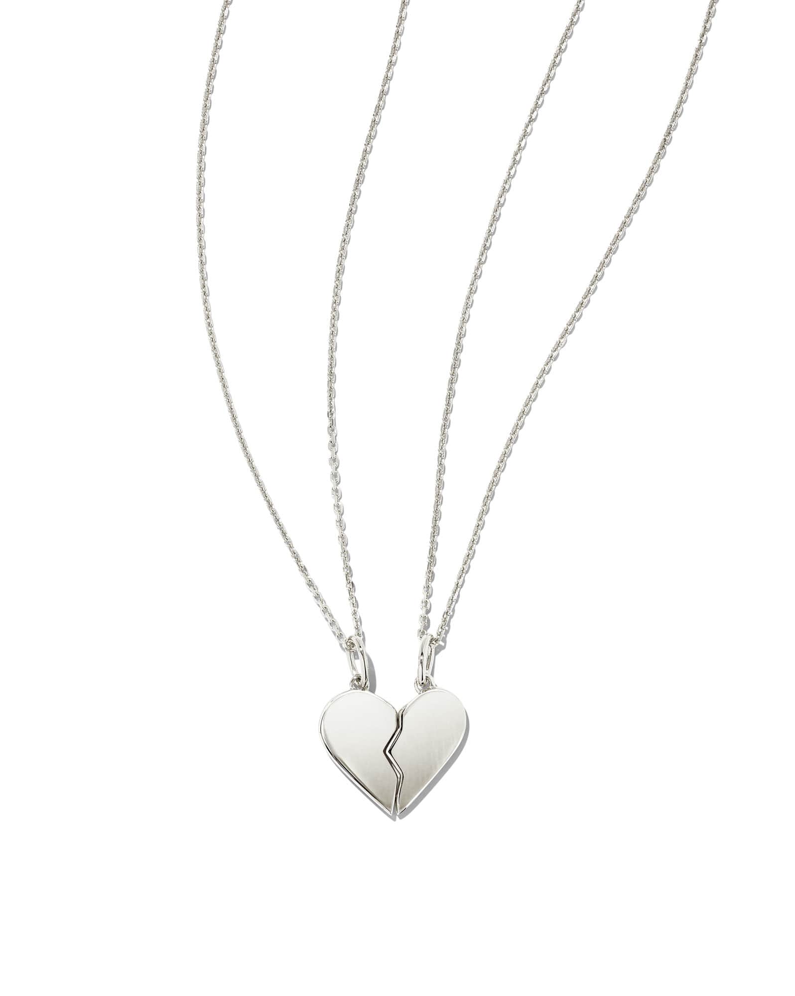 Best Friend Necklaces Set of 2 in Sterling Silver