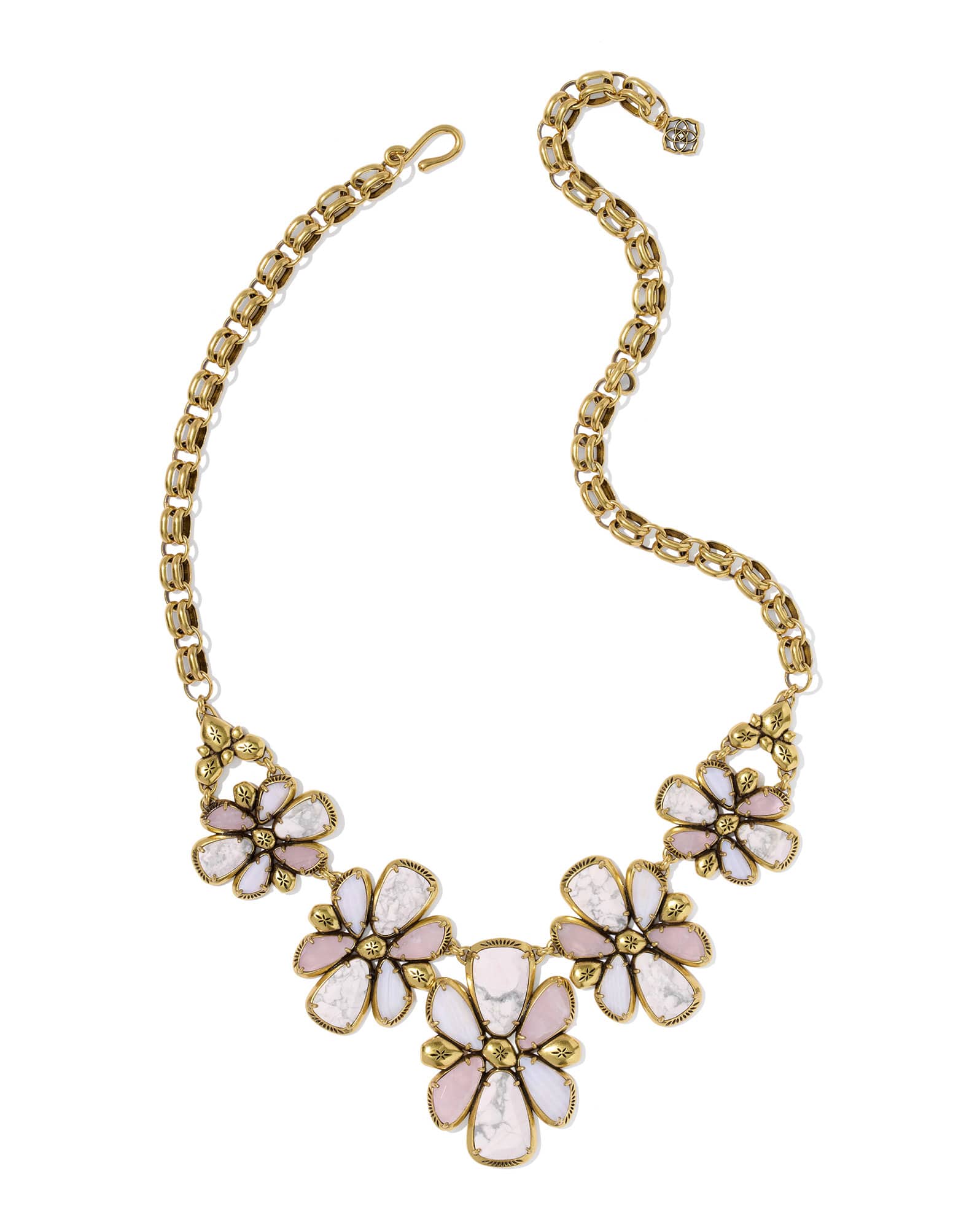 Jamie Vintage Gold Statement Necklace