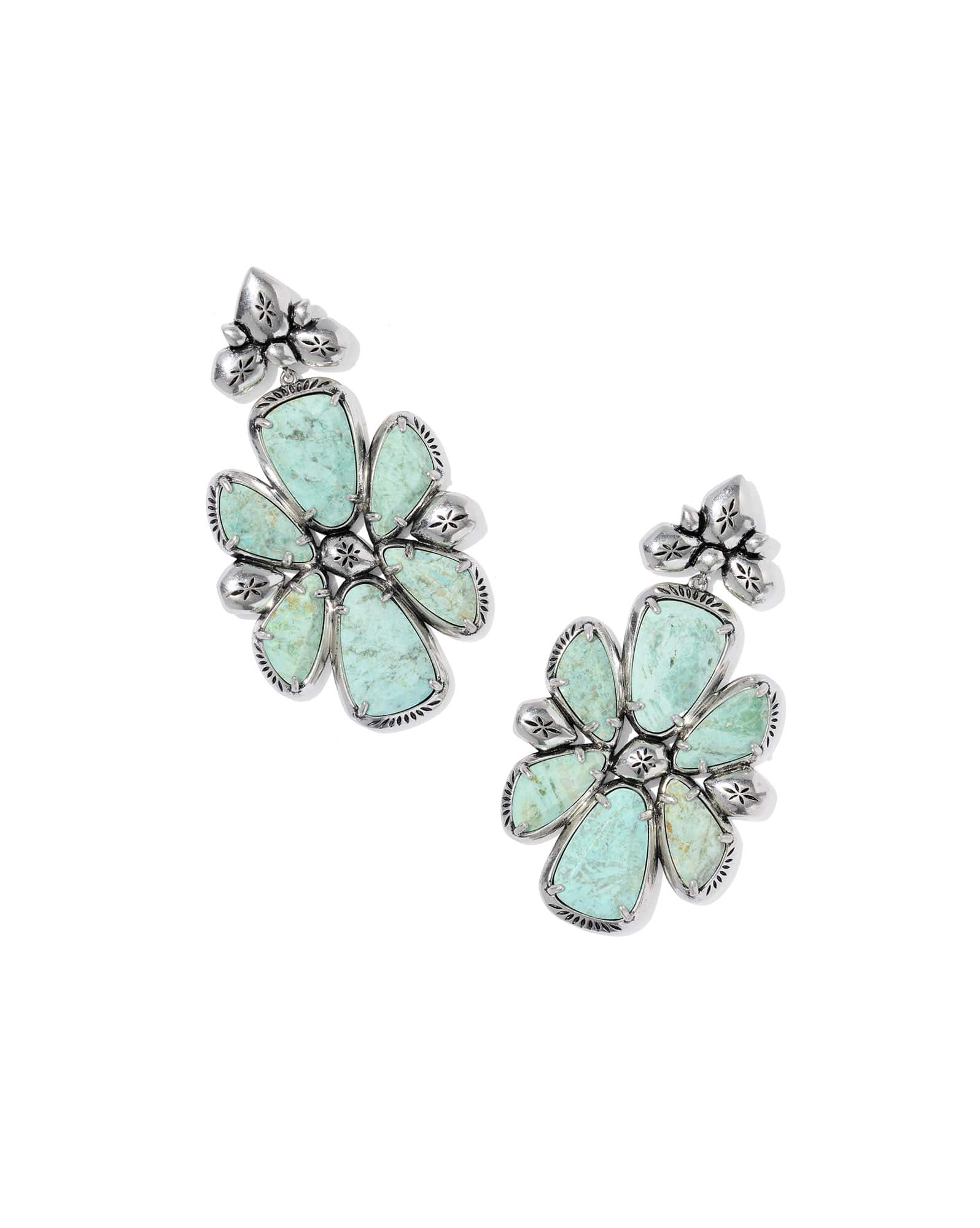 Jamie Vintage Silver Statement Earrings