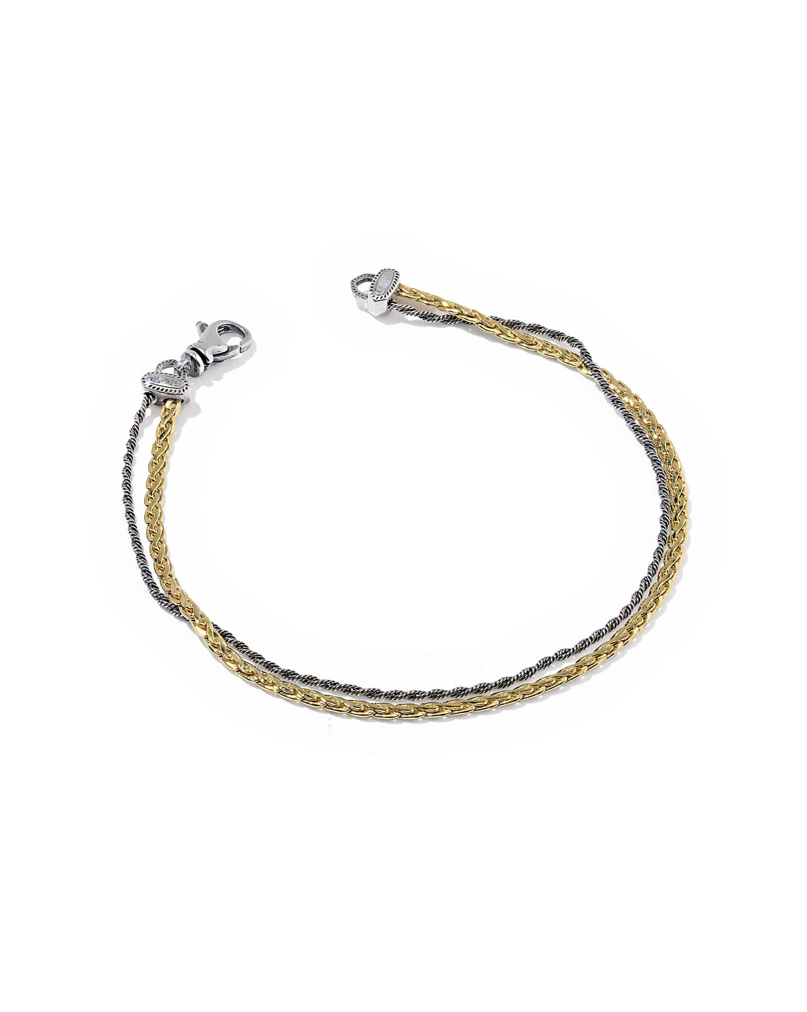 Adia Mixed Metal Link and Chain Bracelet 