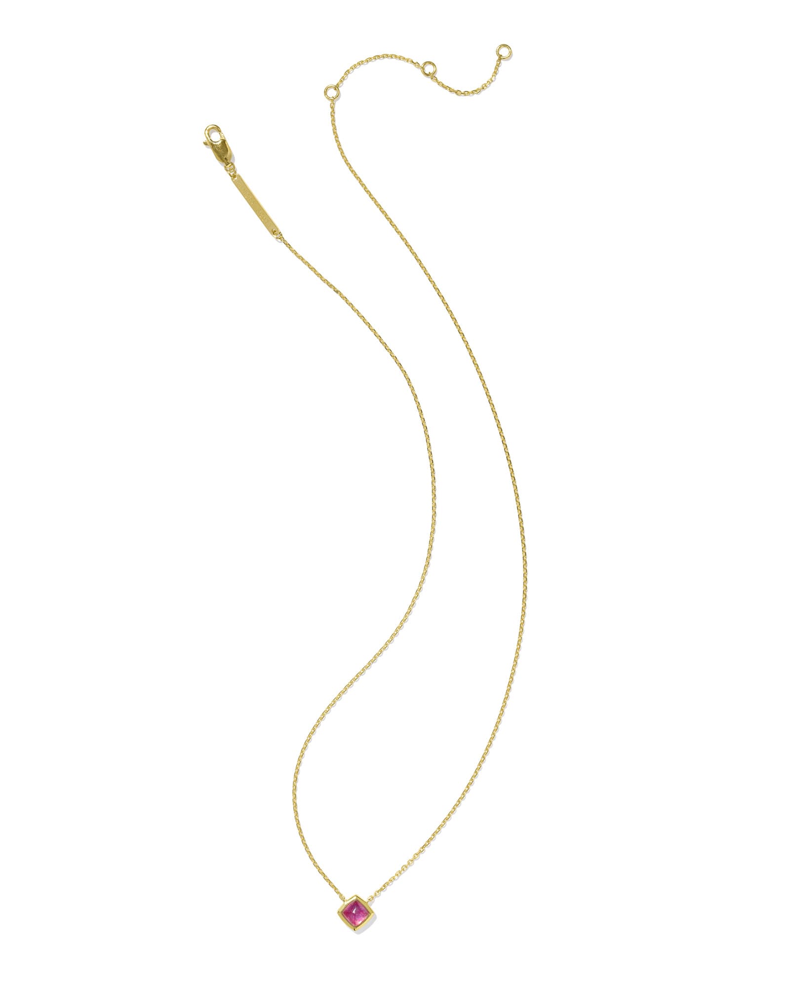 Alani 18k Gold Vermeil Pendant Necklace in Pink Quartz