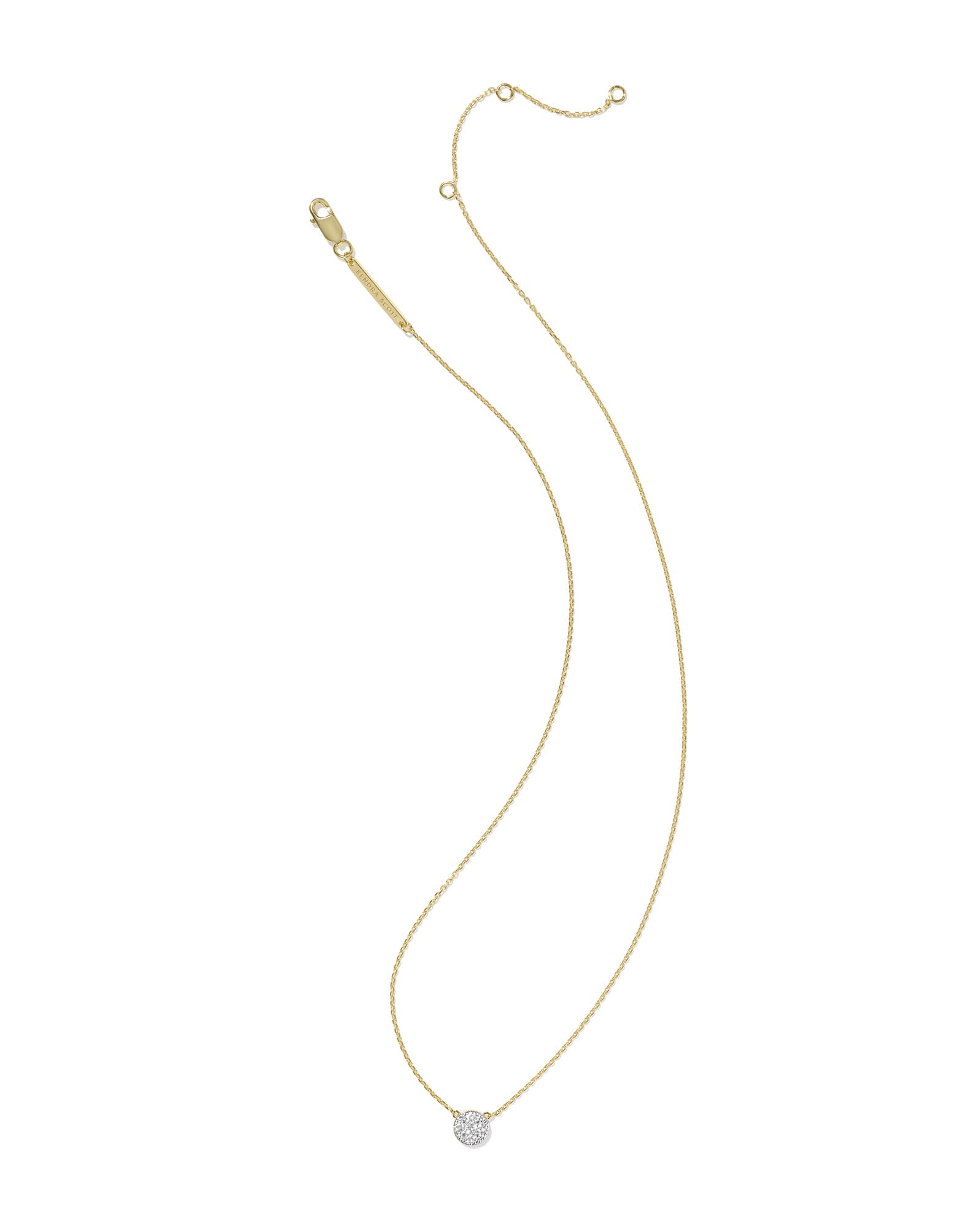 Kristen 18k Gold Vermeil Pendant Necklace in White Topaz