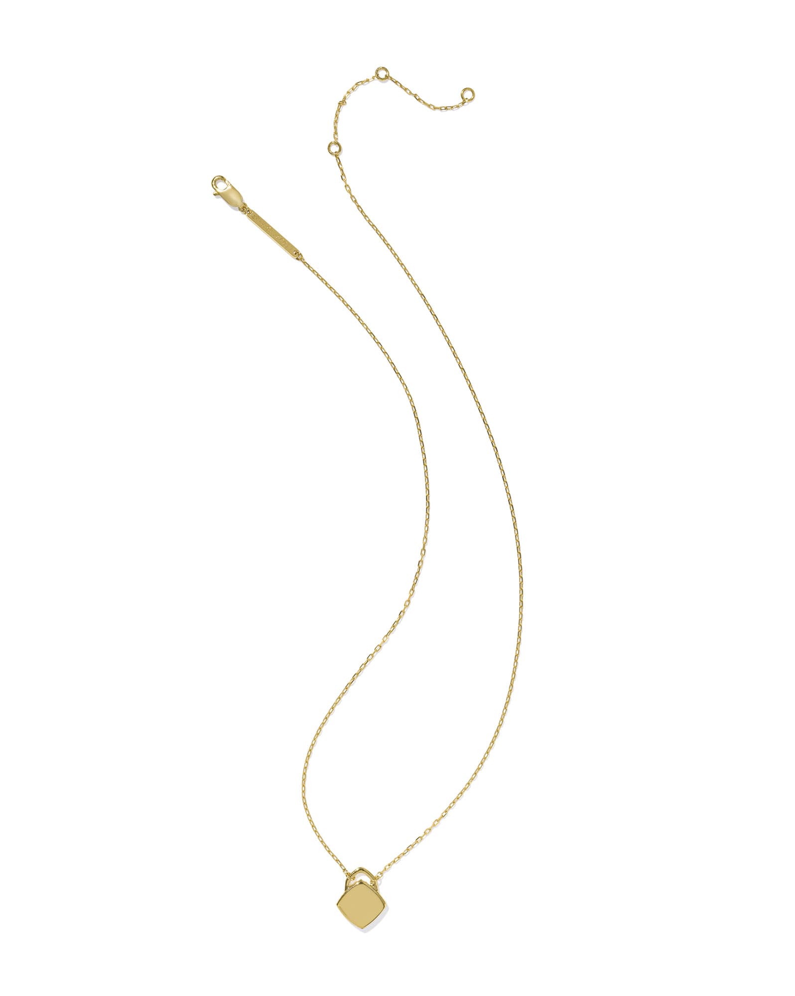 Miles Padlock Necklace in 18k Gold Vermeil