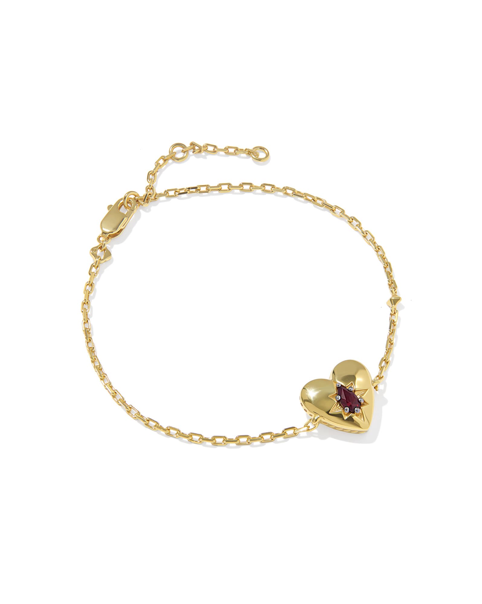 Bold Heirloom Heart 18k Yellow Gold Vermeil Bracelet 