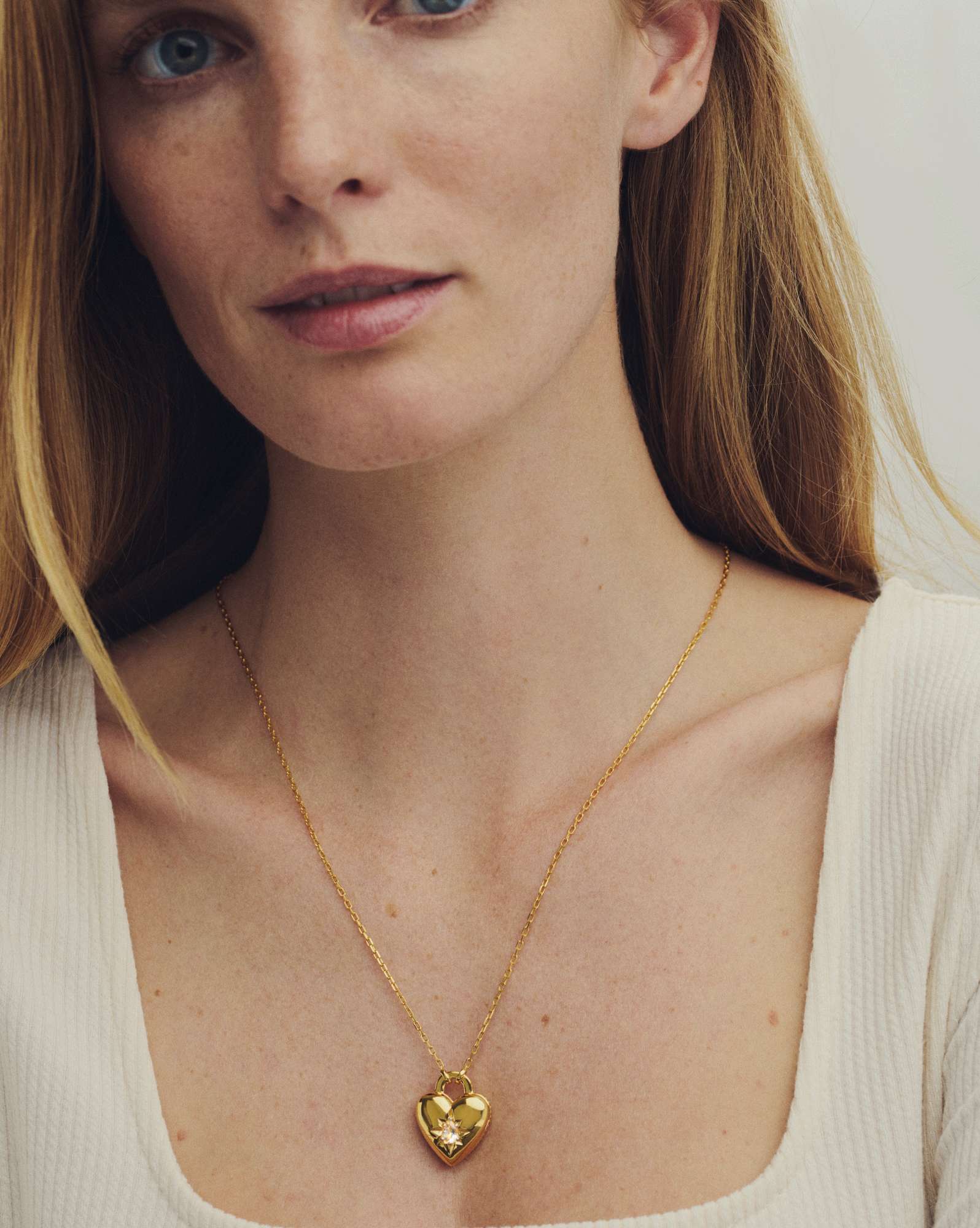 Bold Heirloom Heart 18k Yellow Gold Vermeil Locket Pendant 