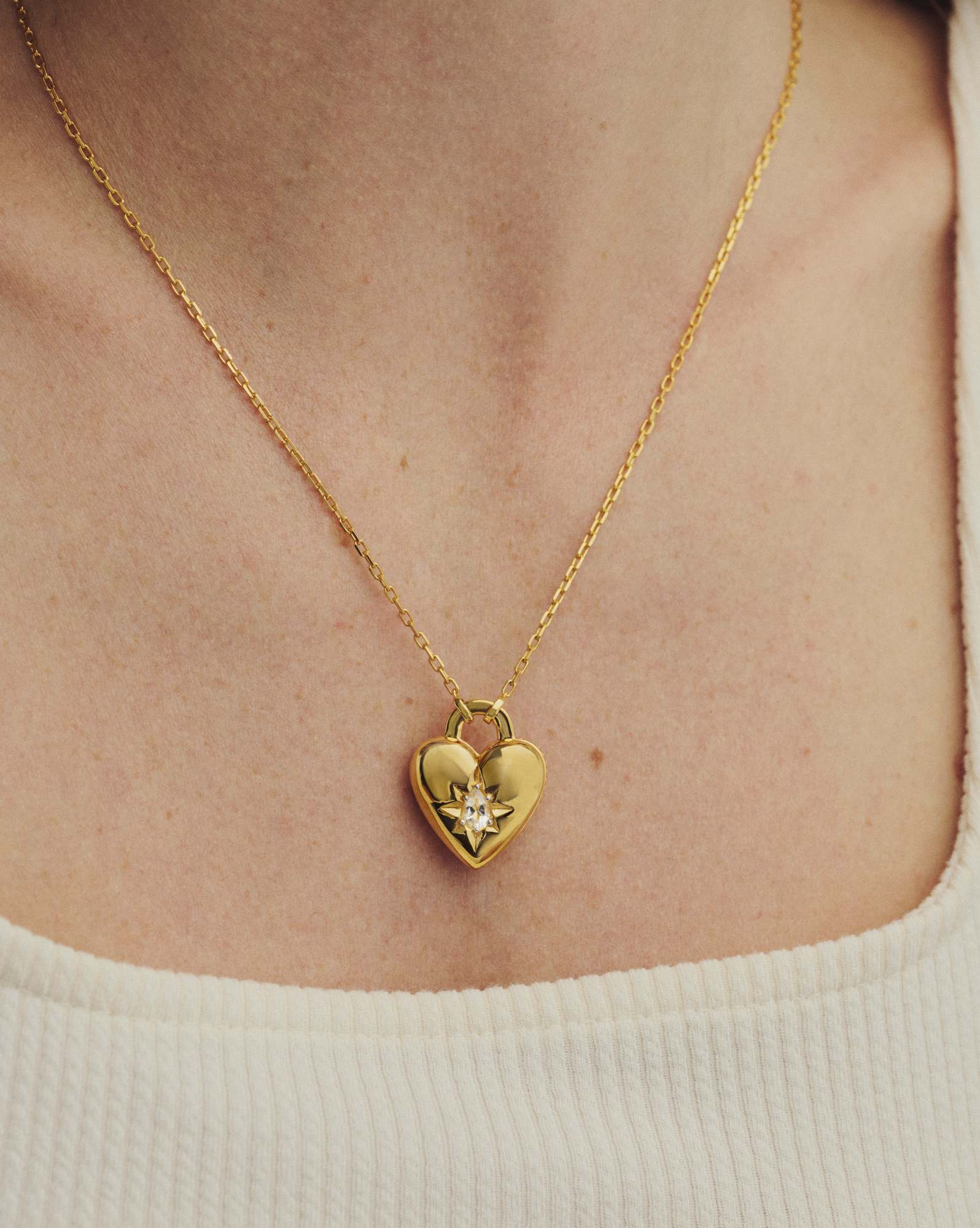 Bold Heirloom Heart 18k Yellow Gold Vermeil Locket Pendant 