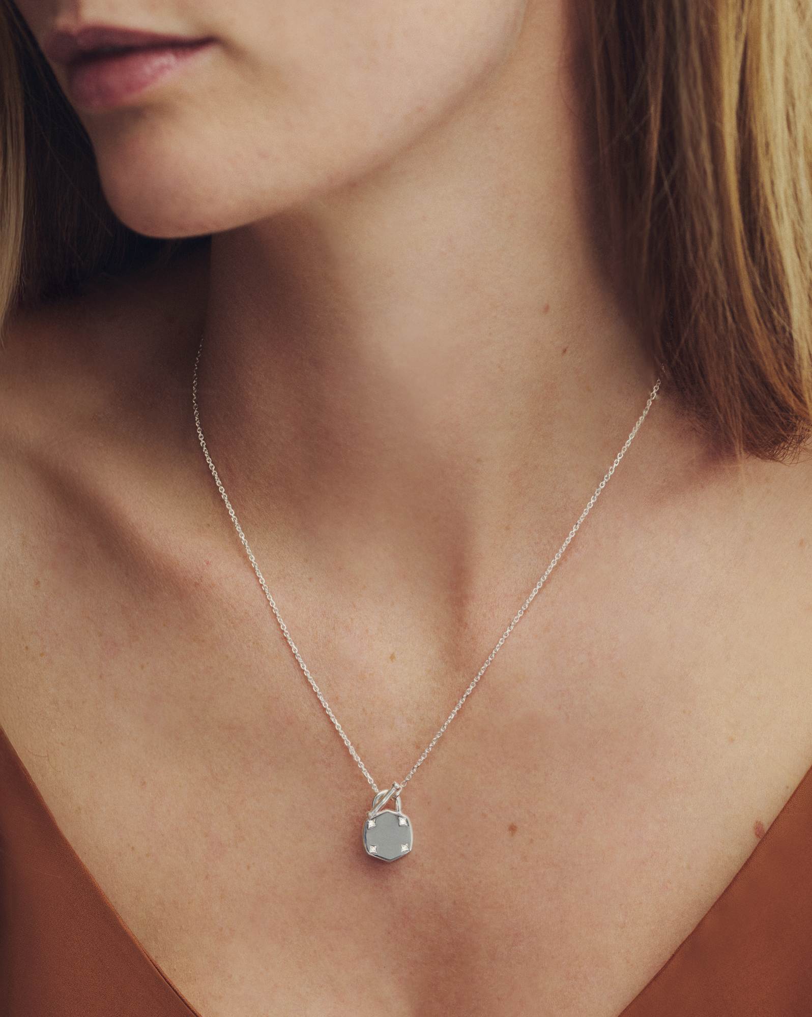 Kennedy Sterling Silver Pendant Necklace 