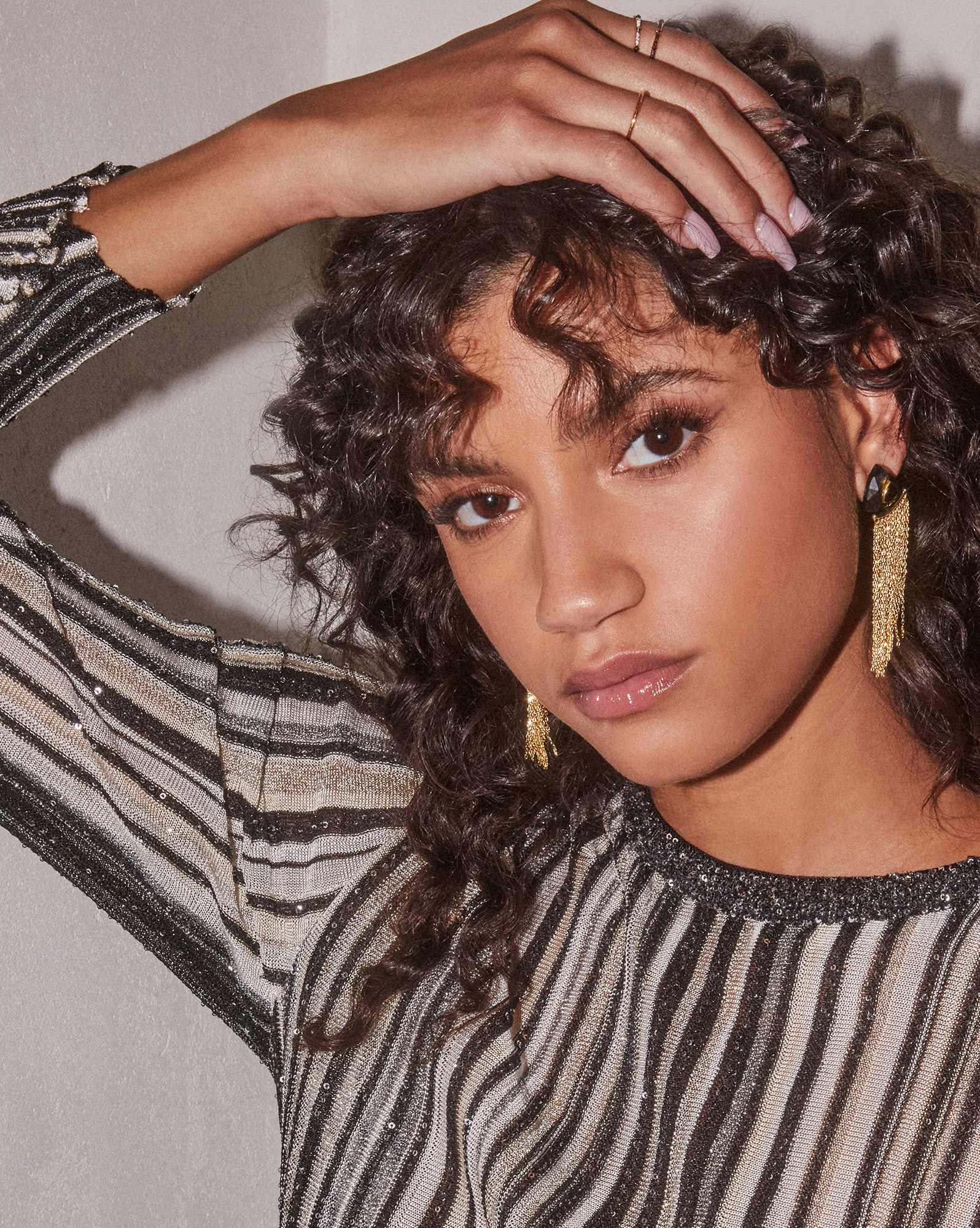 0.14 ct Astrid 14k Yellow Gold Band Ring in Black Diamond