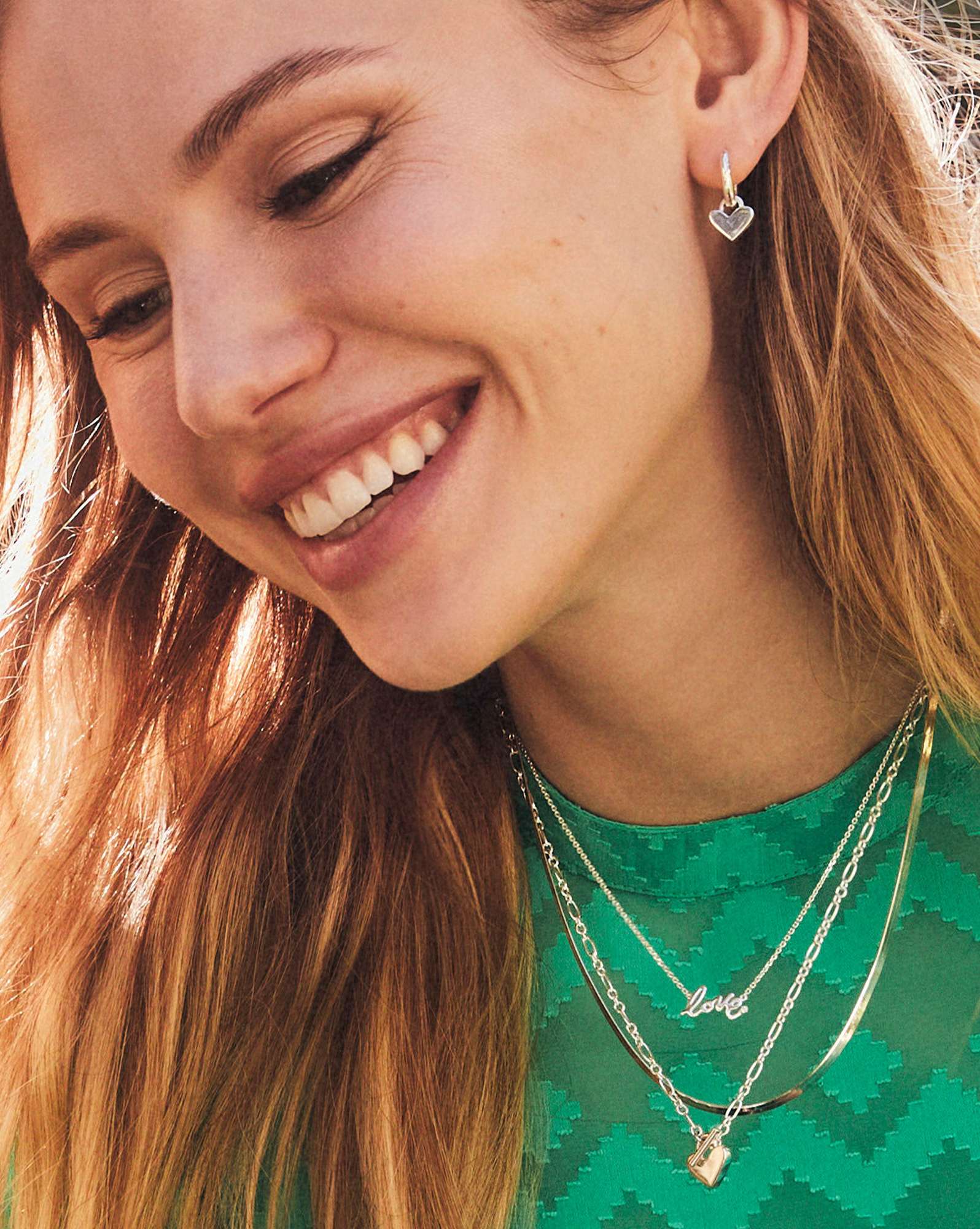 Love Script Sterling Silver Pendant Necklace in White Sapphire