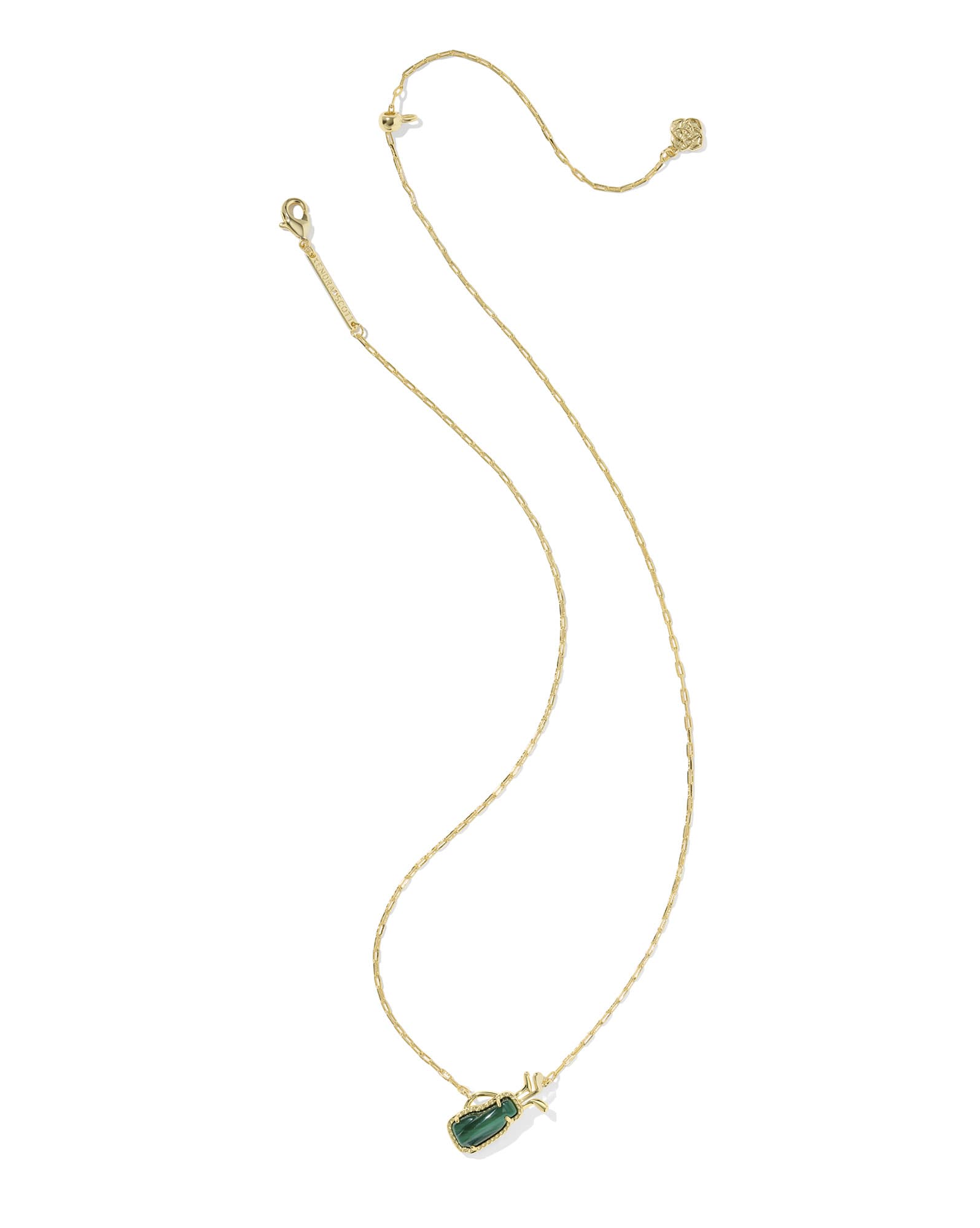 Golf Gold Short Pendant Necklace