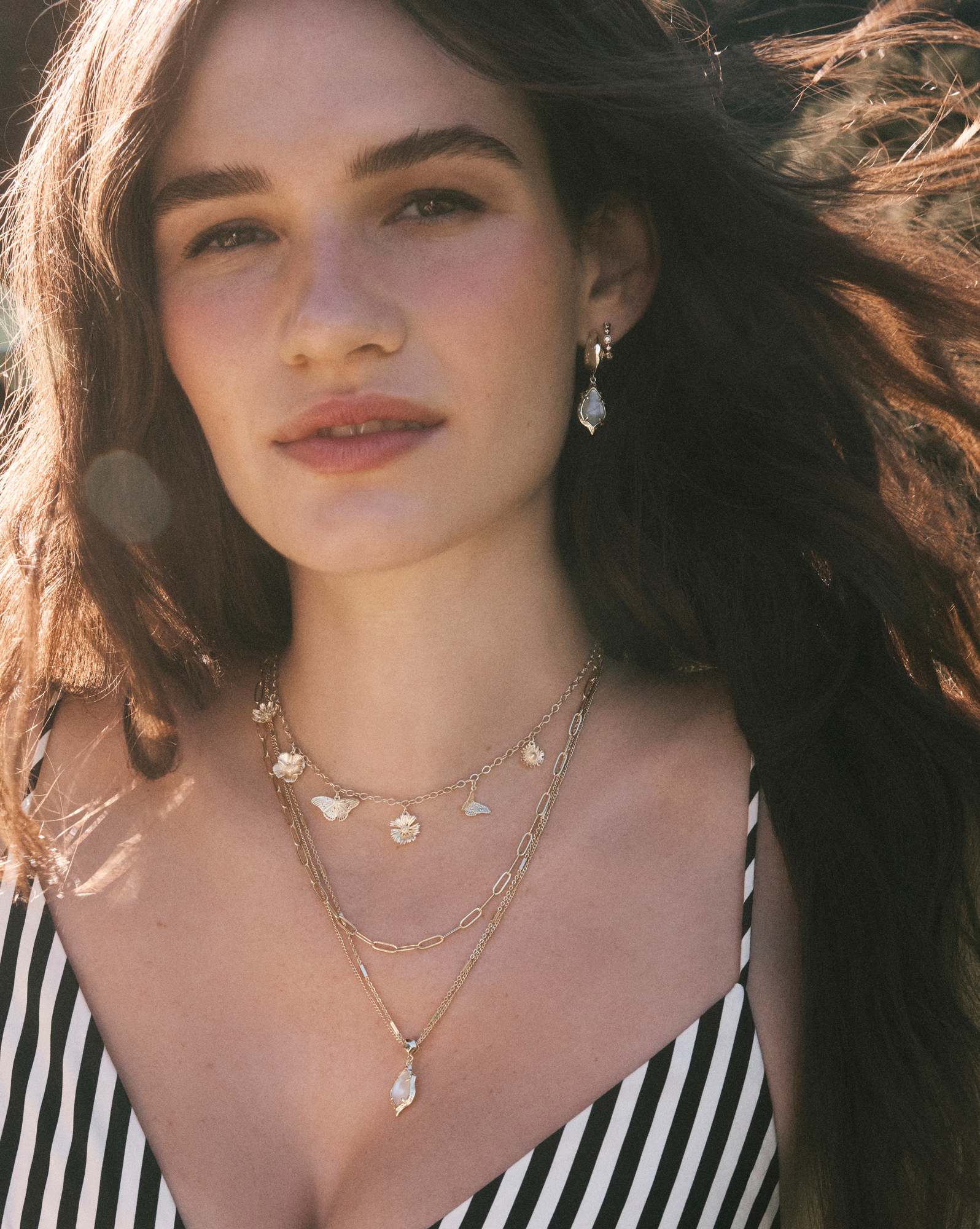 Cailey Gold Charm Necklace