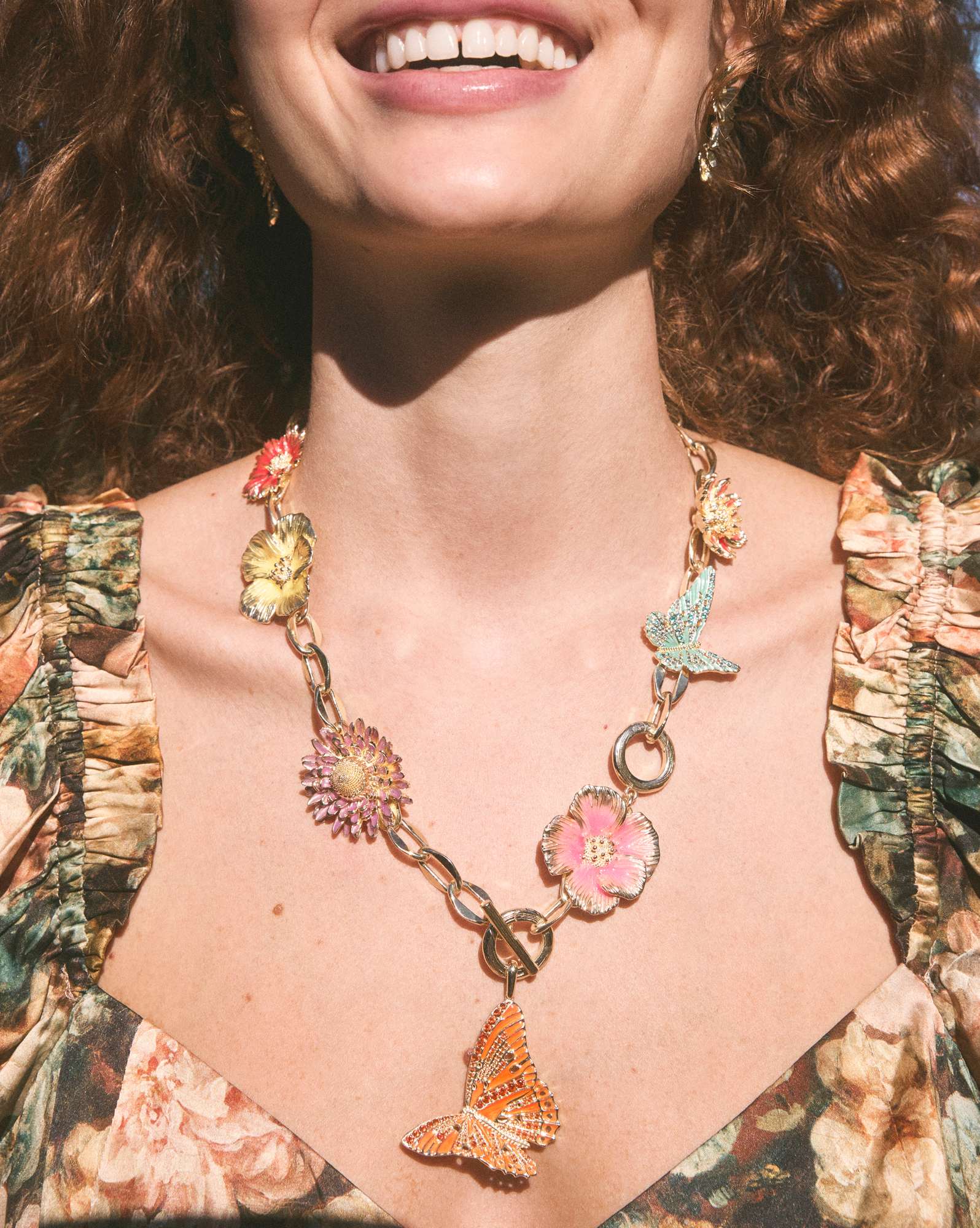 Cailey Gold Statement Necklace 