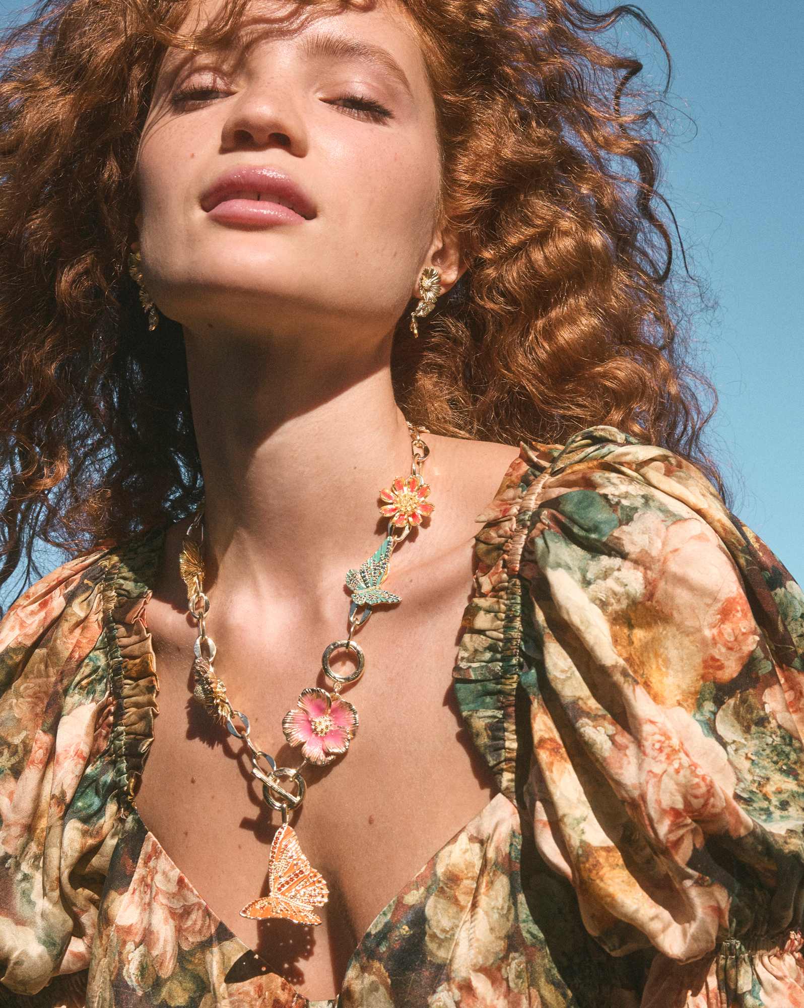 Cailey Gold Statement Necklace 