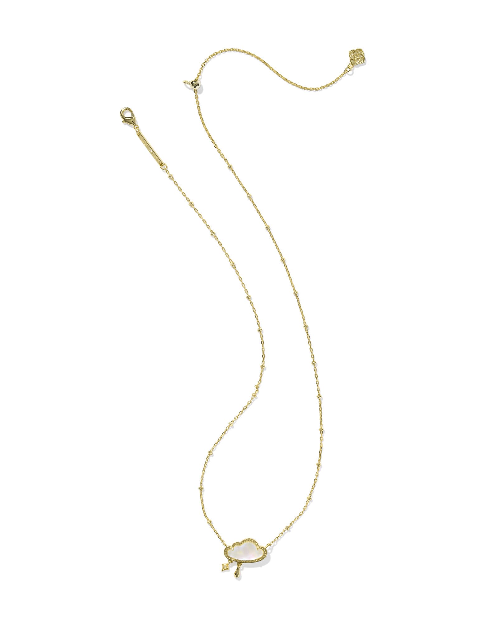 Celeste Cloud Gold Short Pendant Necklace