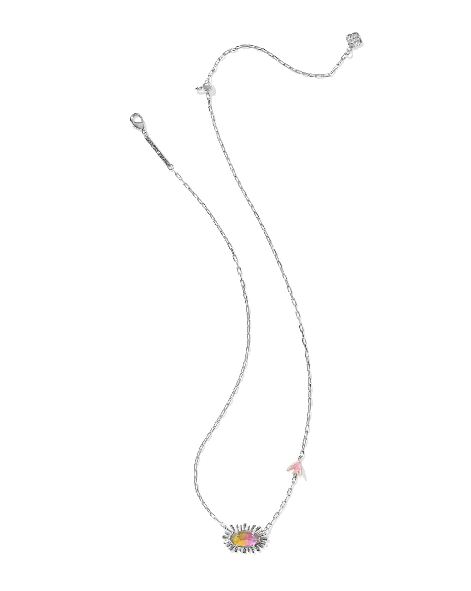 Elisa Bird Silver Short Pendant Necklace