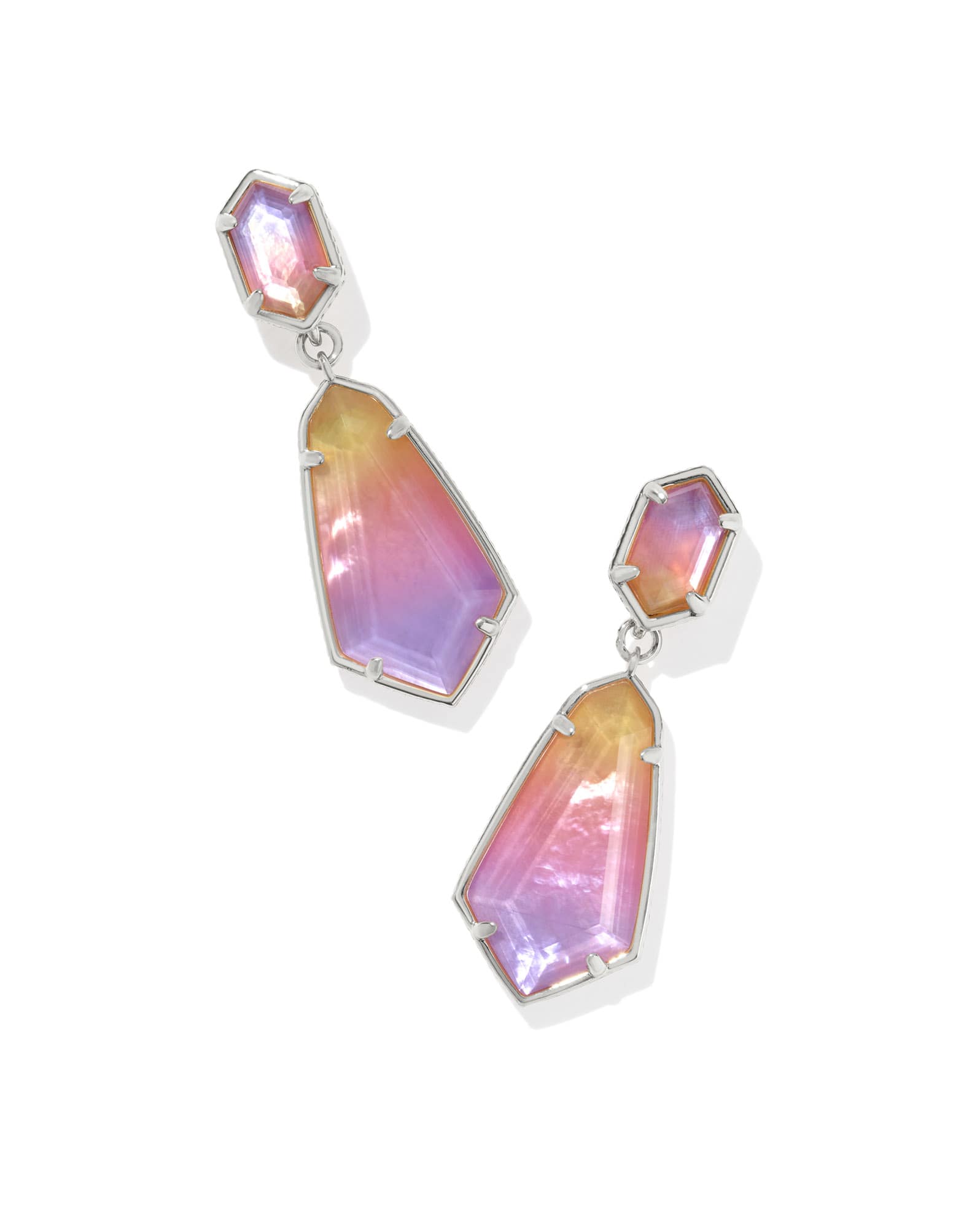 Hallie Silver Convertible Drop Earrings