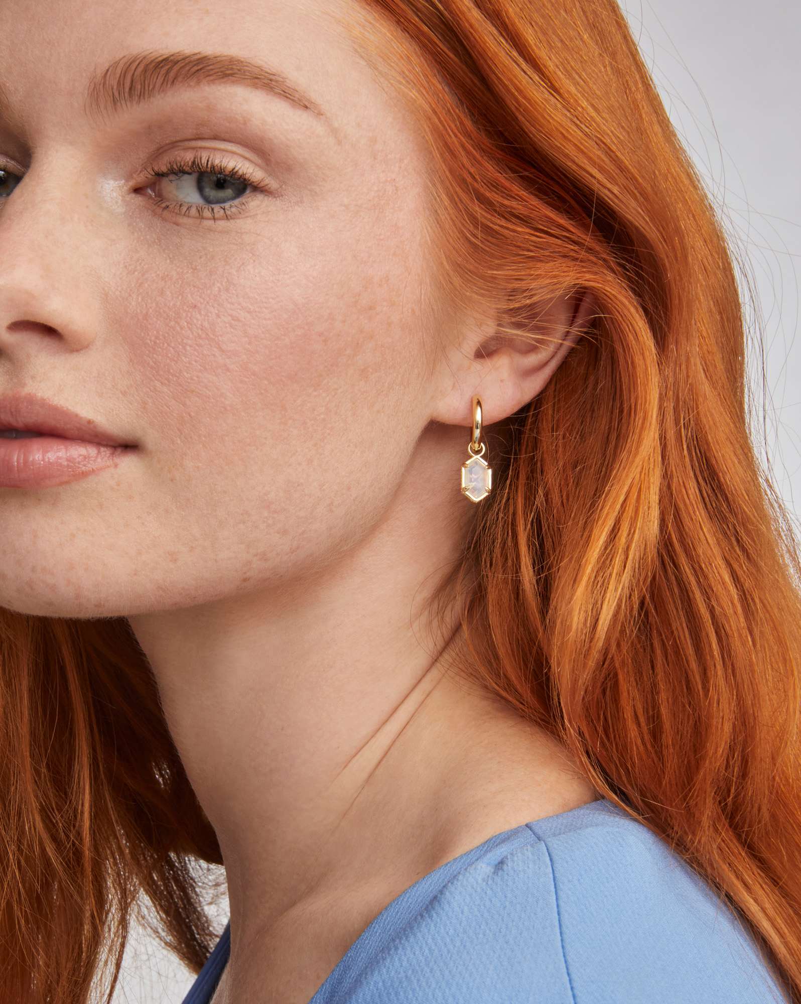 Hallie Gold Huggie Earrings