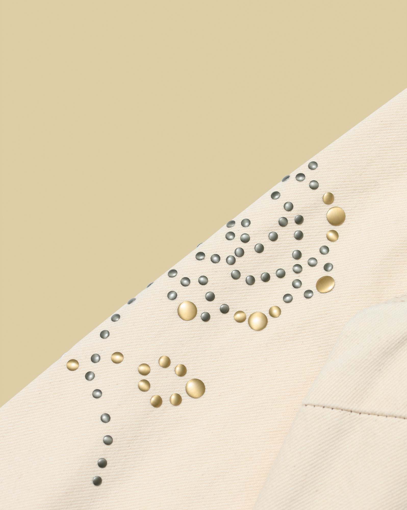 Wrangler® x Yellow Rose by Kendra Scott Denim Studded Western Shacket