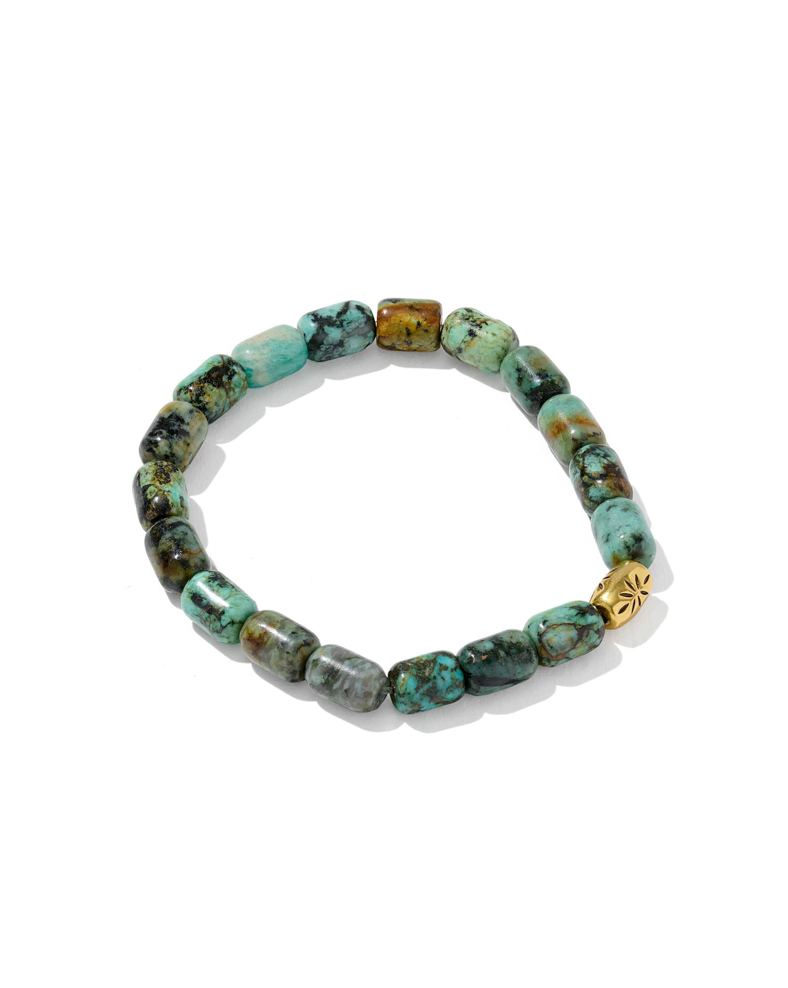 Beaded Vintage Gold Stretch Bracelet