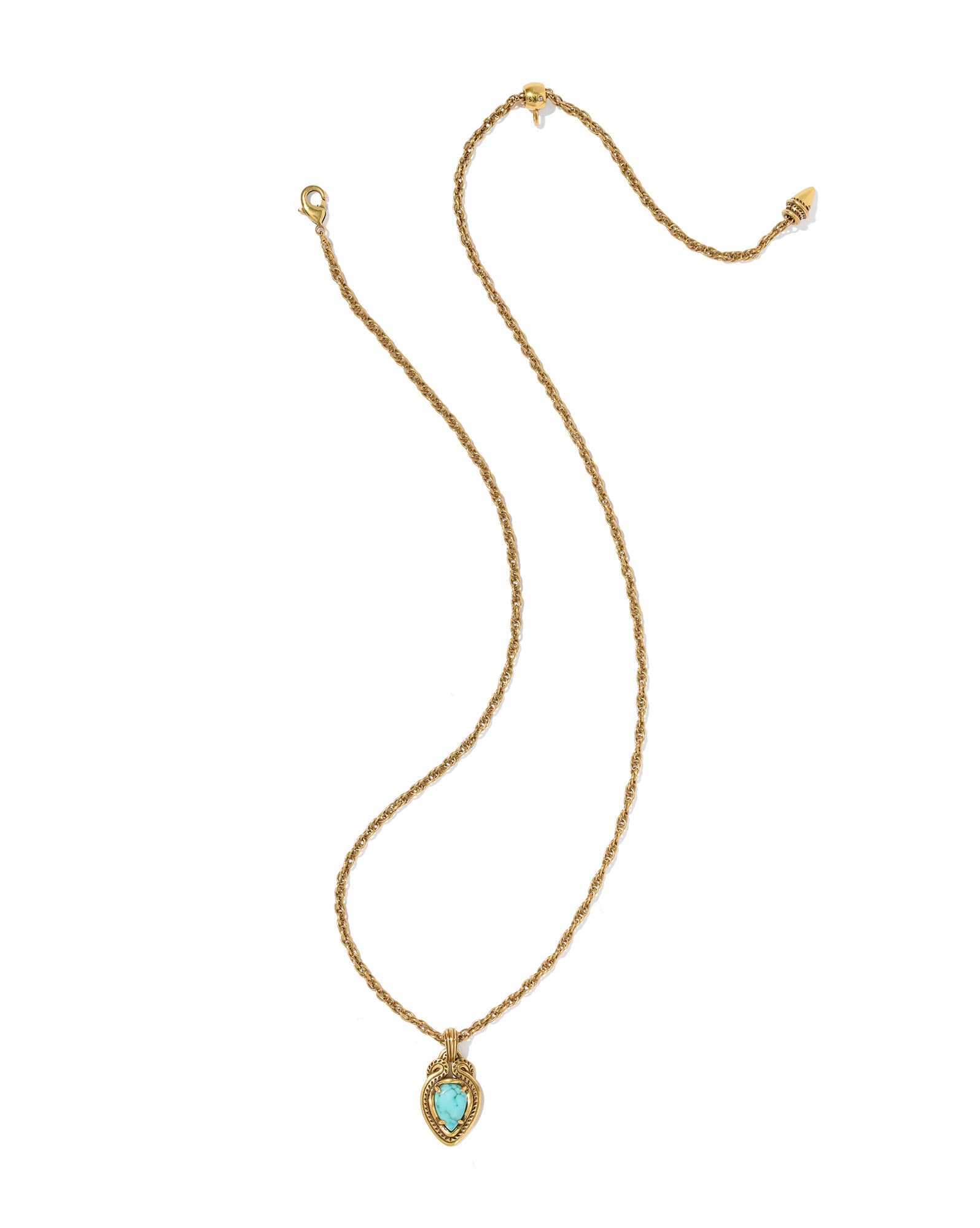 Tedi Vintage Gold Short Pendant Necklace