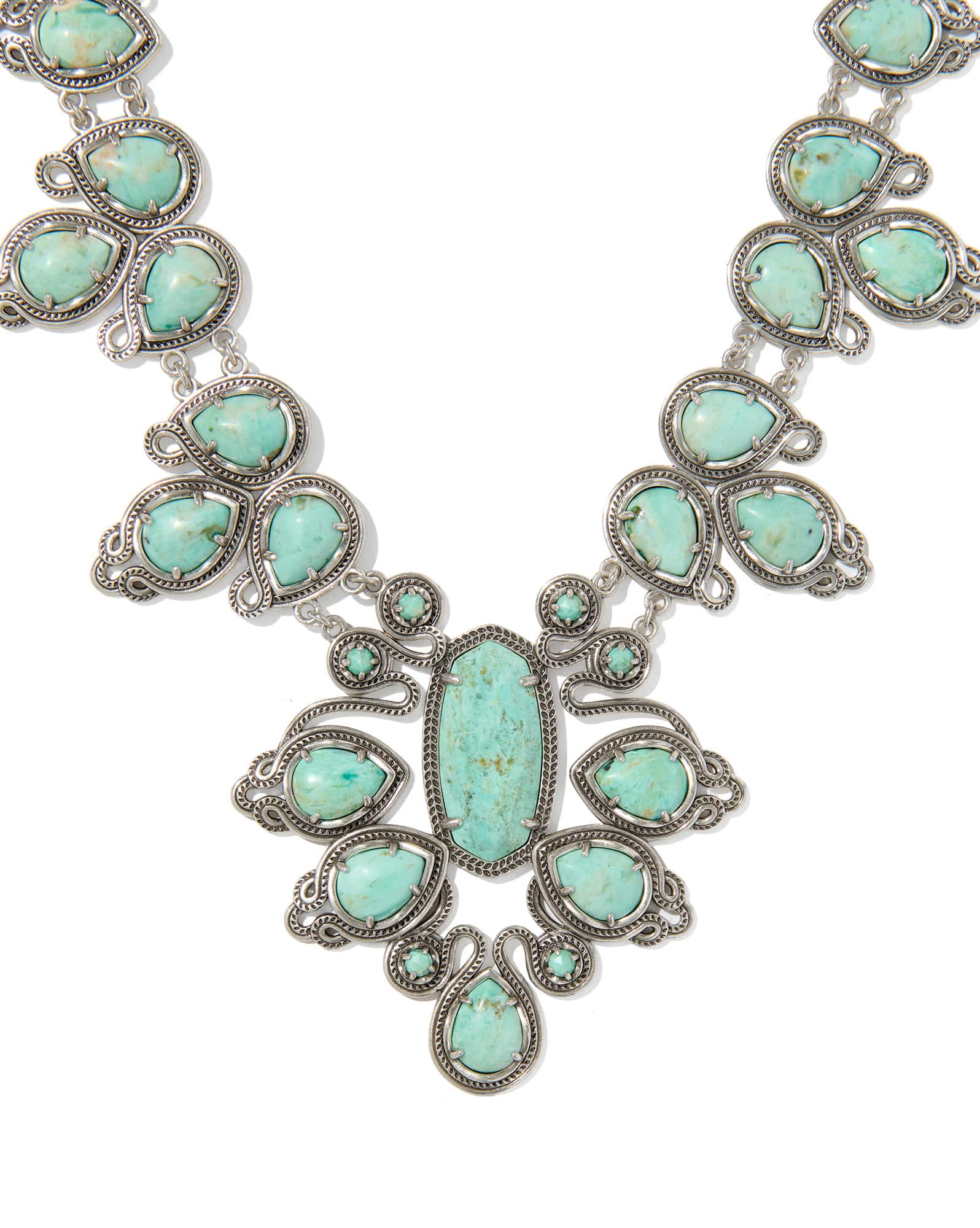 Tedi Vintage Silver Statement Necklace