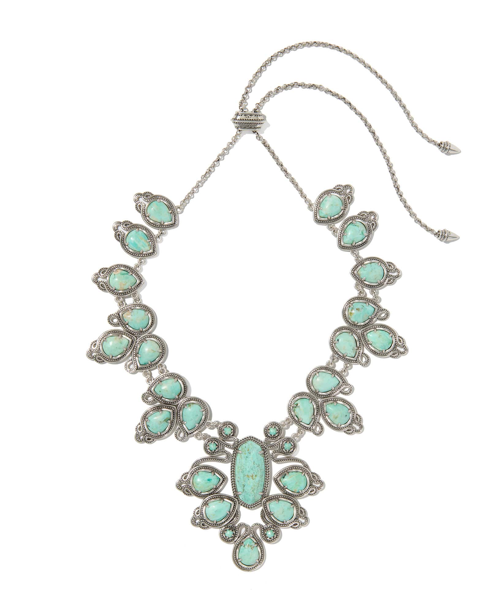 Tedi Vintage Silver Statement Necklace