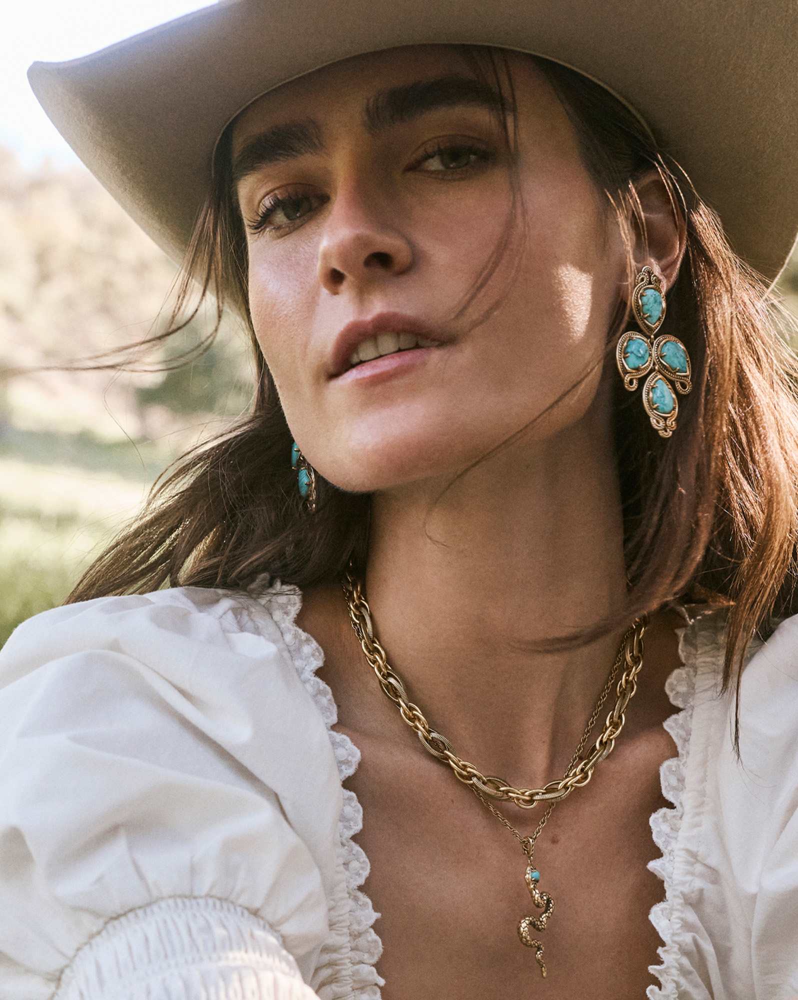 Snake Vintage Gold Large Long Pendant Necklace