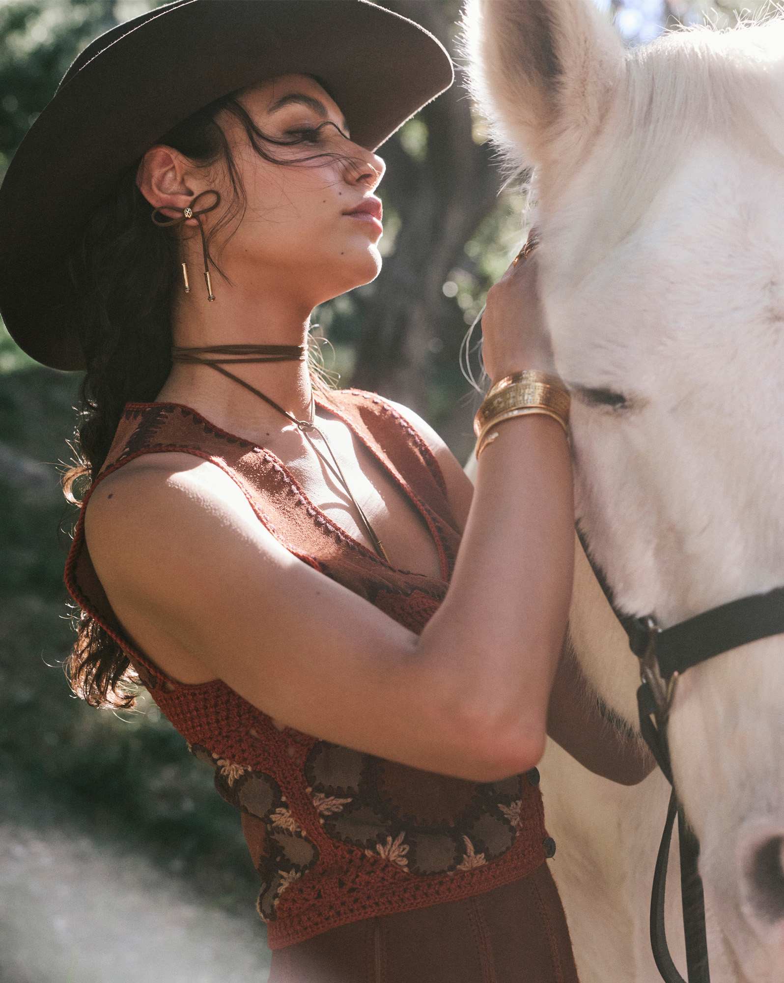 Tedi Vintage Gold Bow Statement Earrings