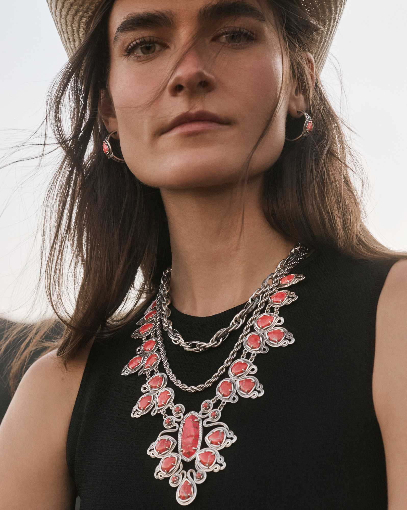 Noble Rope Link and Chain Necklace in Vintage Silver