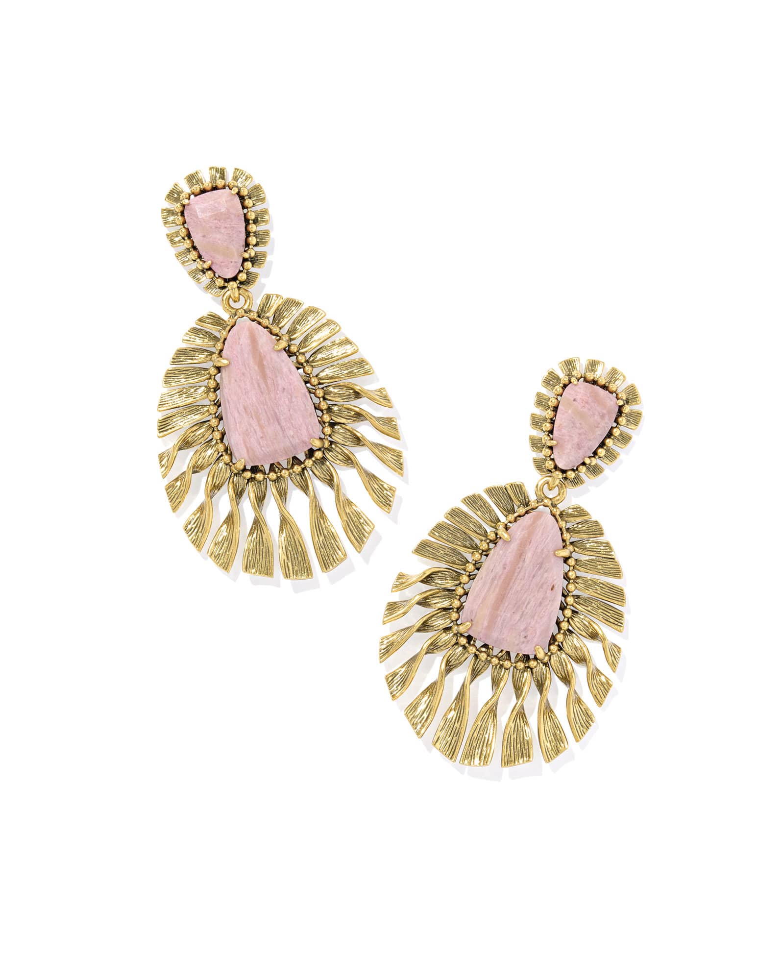 Zahara Vintage Gold Statement Earrings