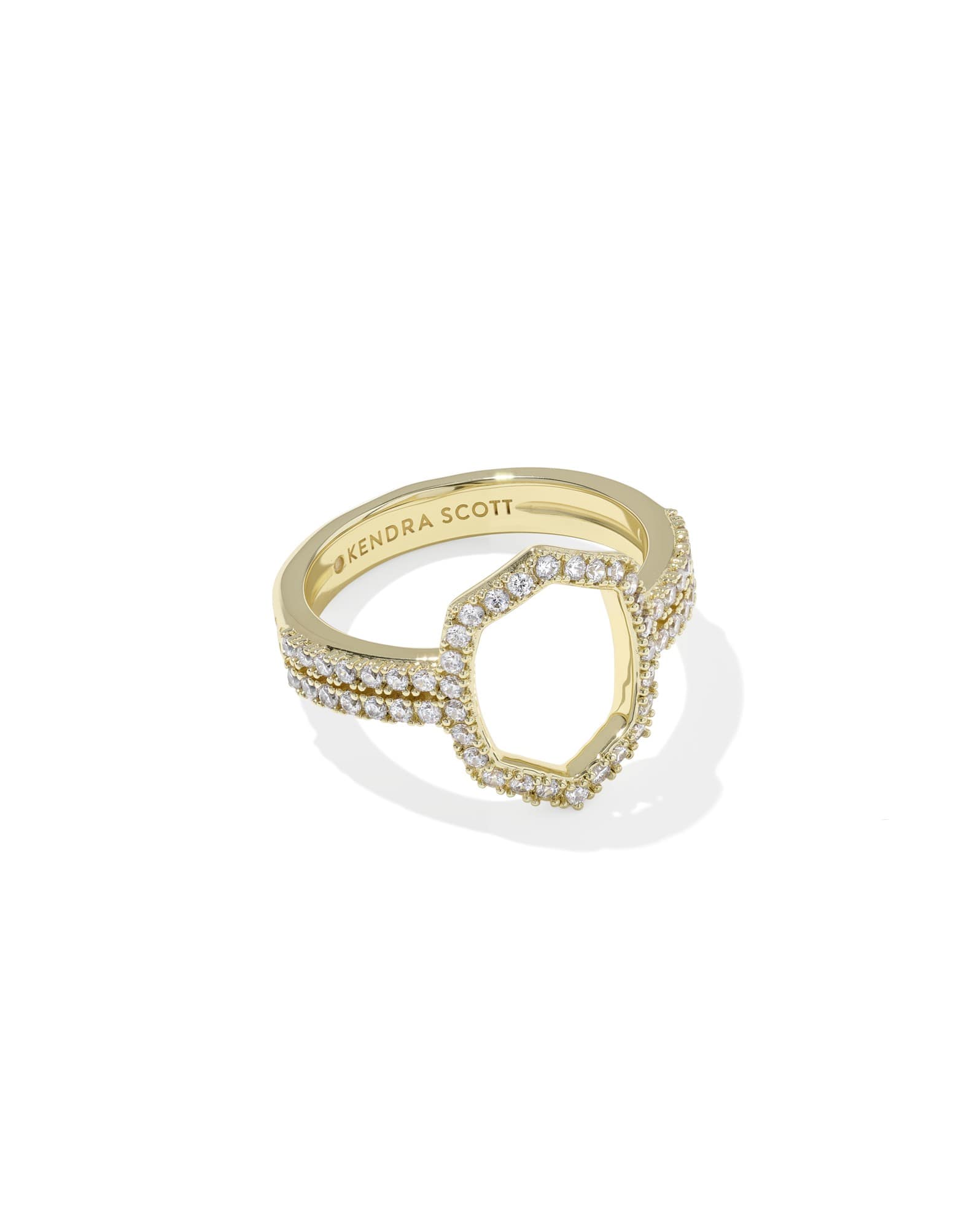 Daphne Pave Gold Cocktail Ring 