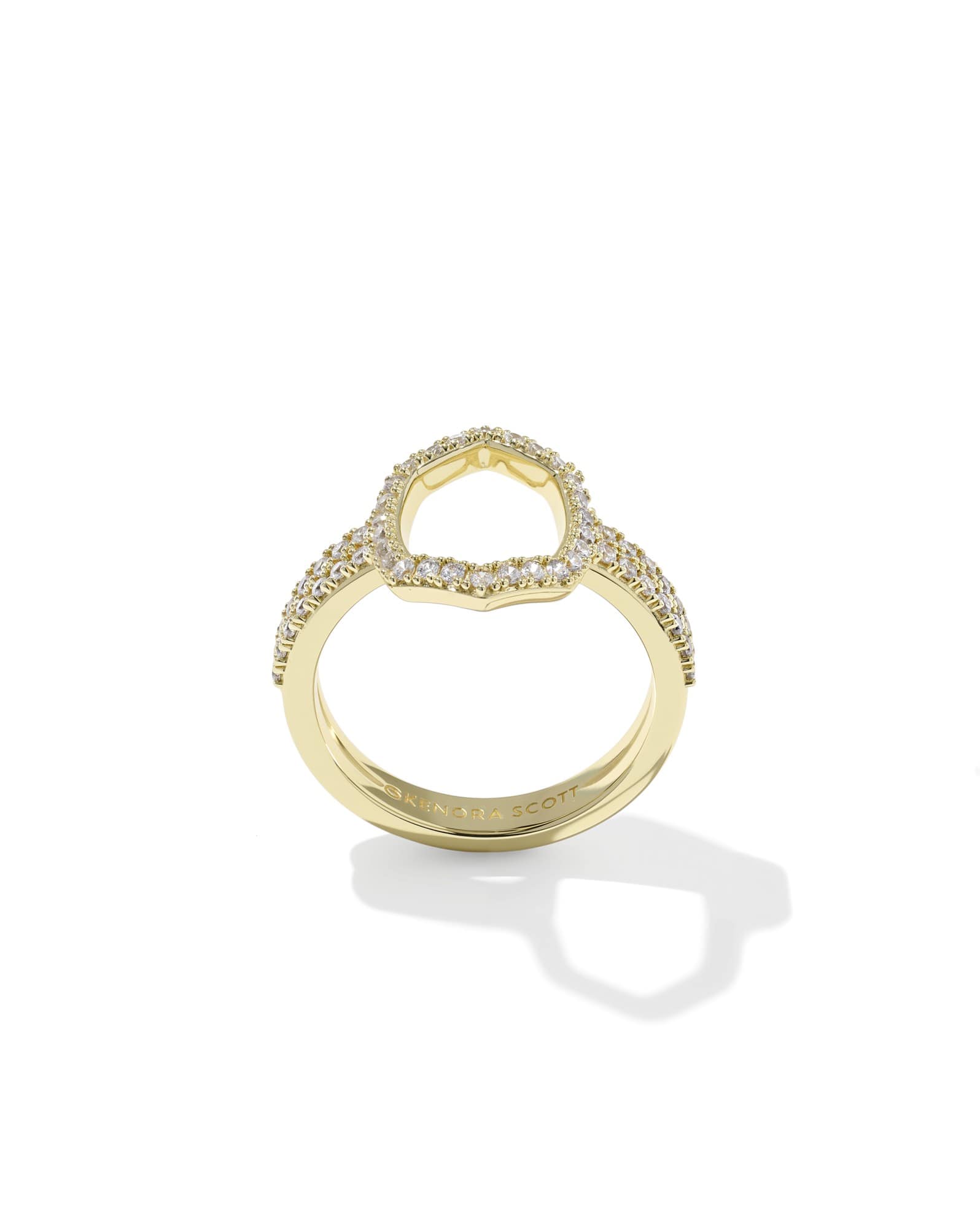 Daphne Pave Gold Cocktail Ring 