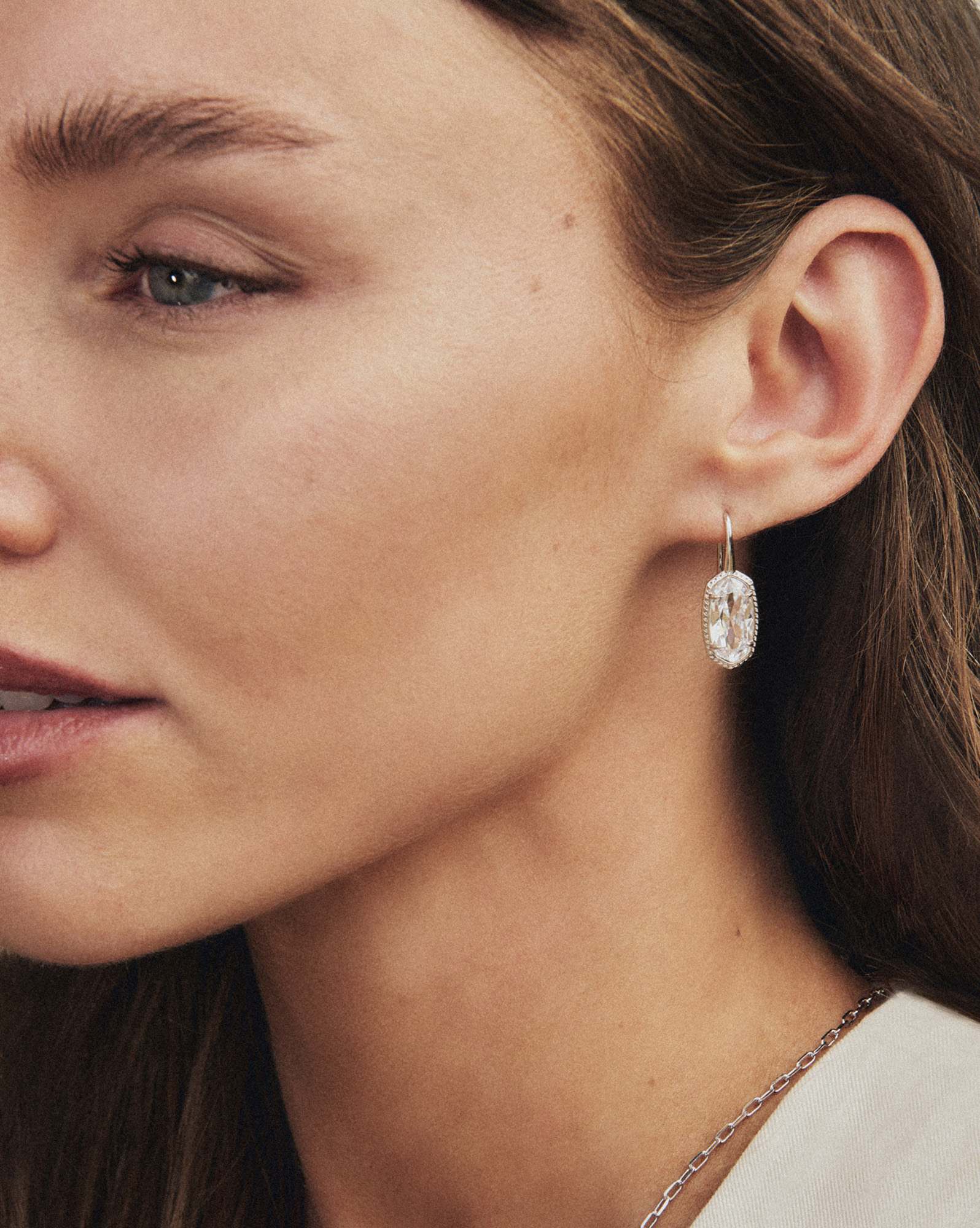 Lee Luxe Silver Drop Earrings 