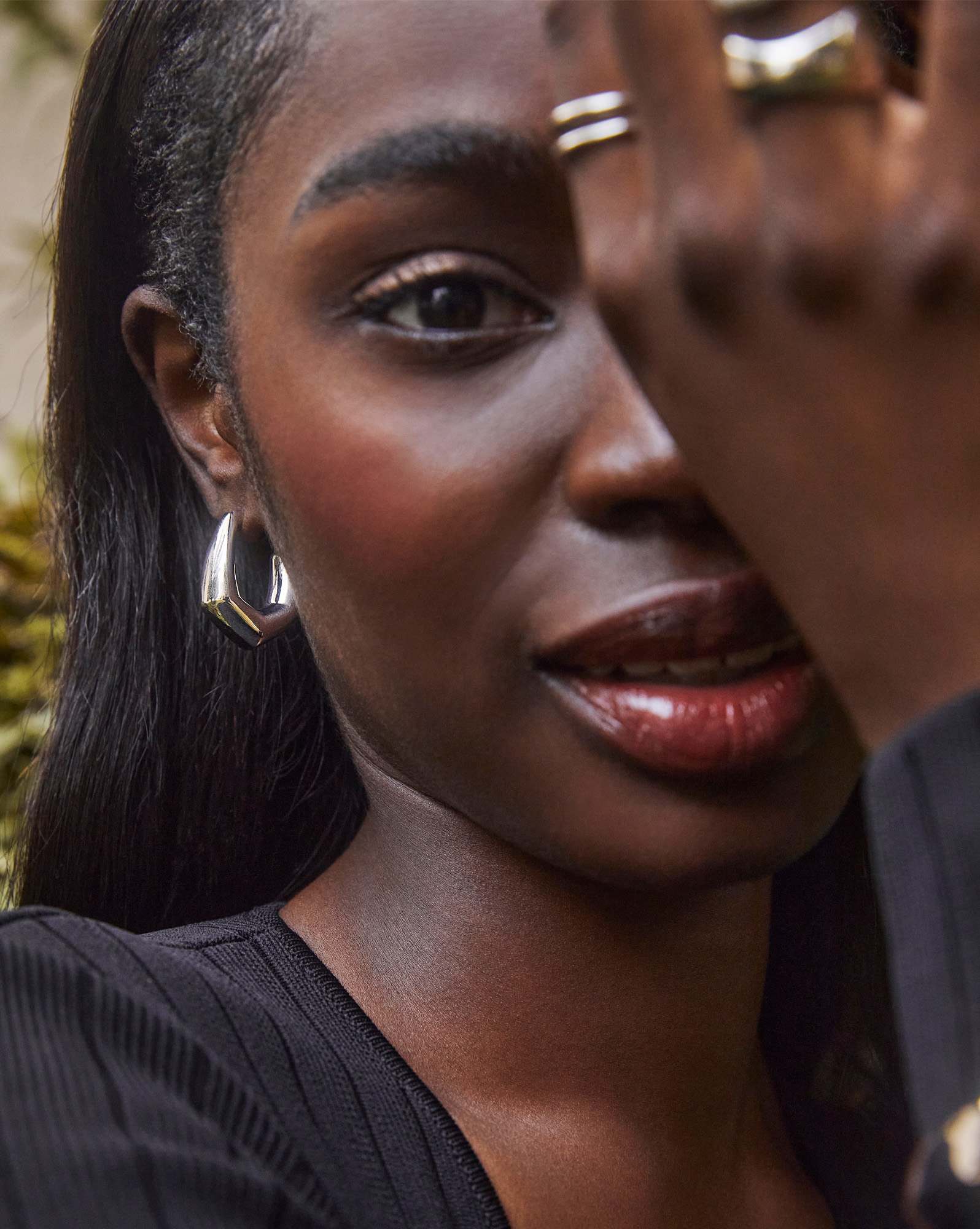 Kaia Silver Small Hoop Earrings