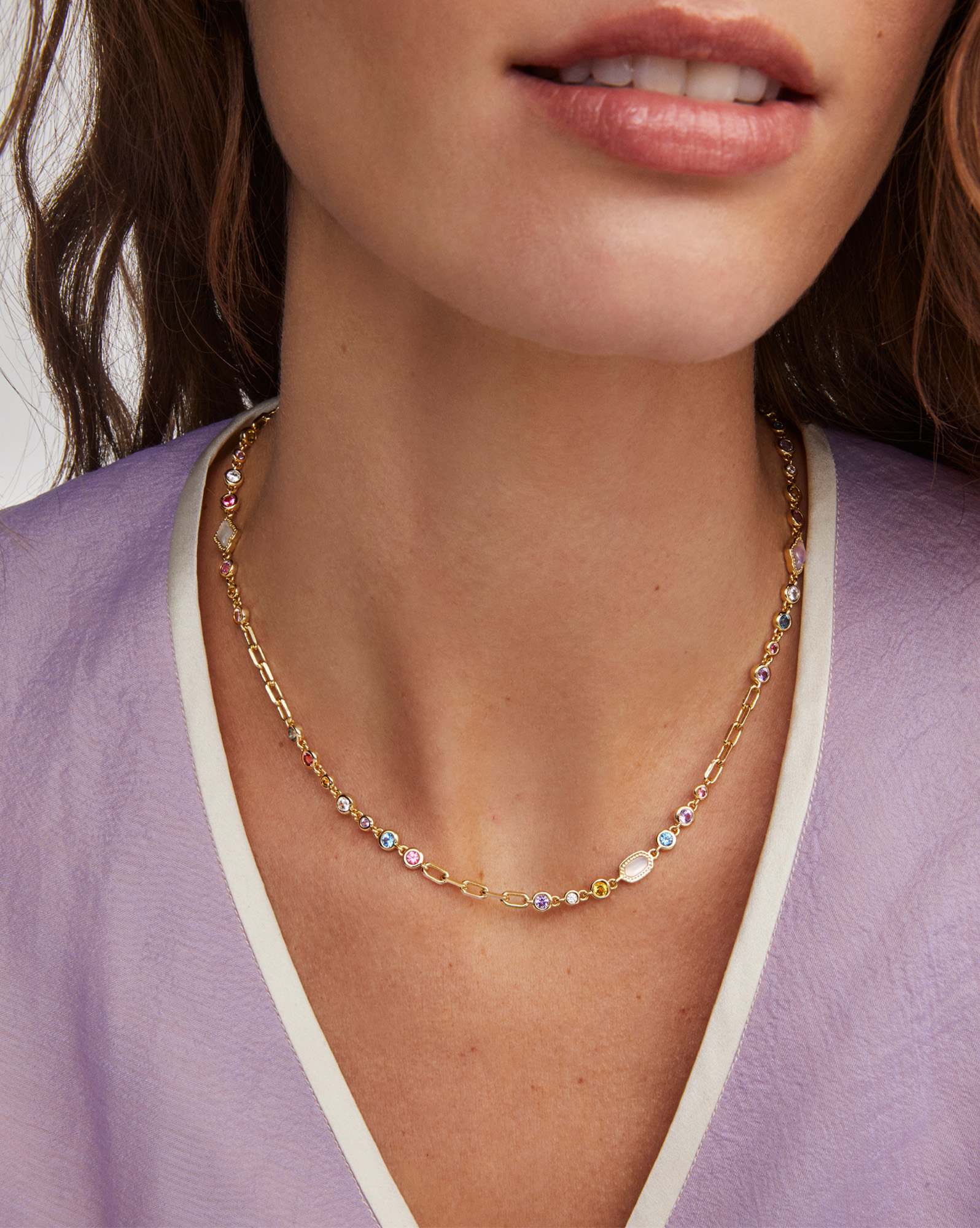 Mini Elisa and Abbie Gold Convertible Strand Necklace