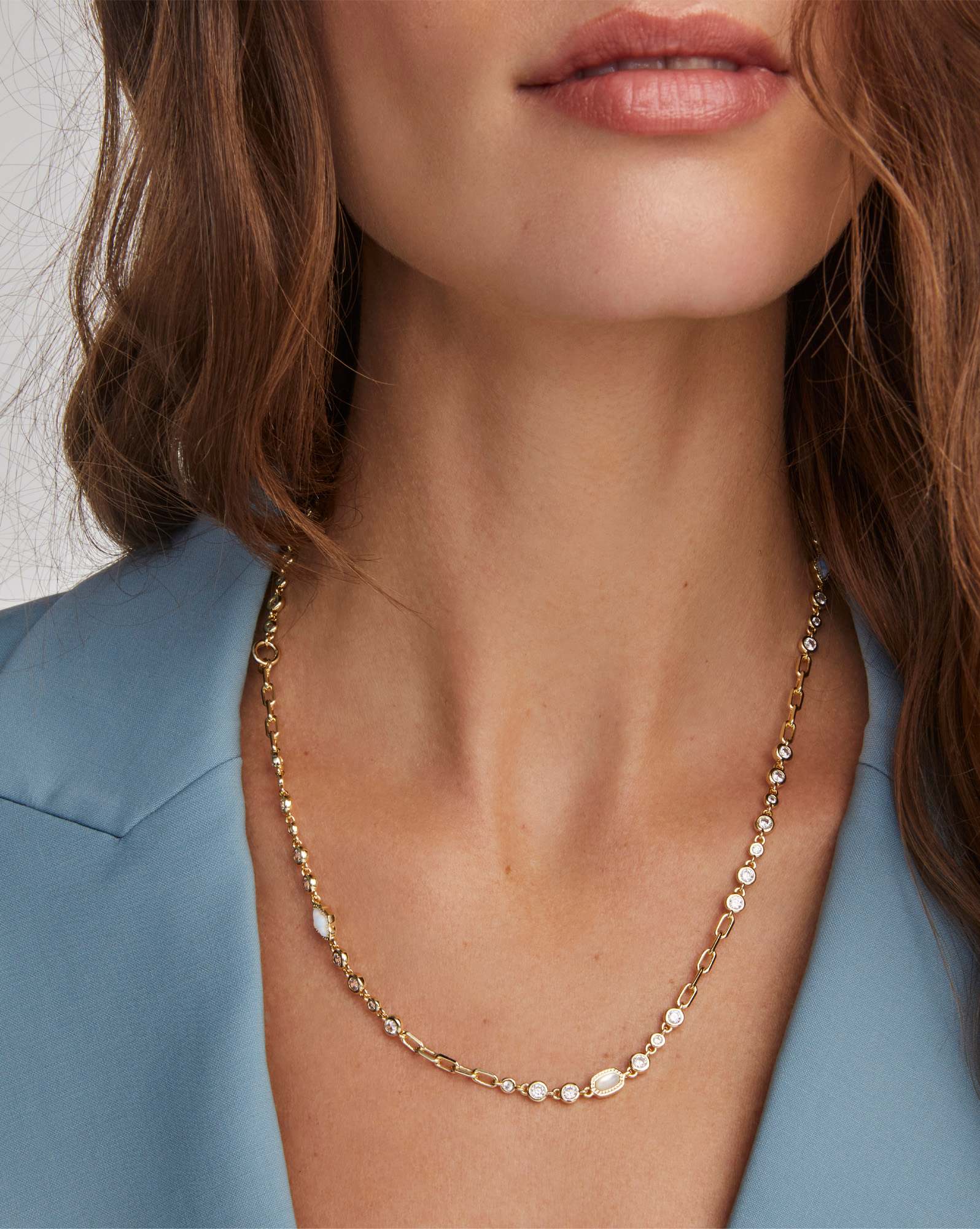 Mini Elisa and Abbie Gold Convertible Strand Necklace