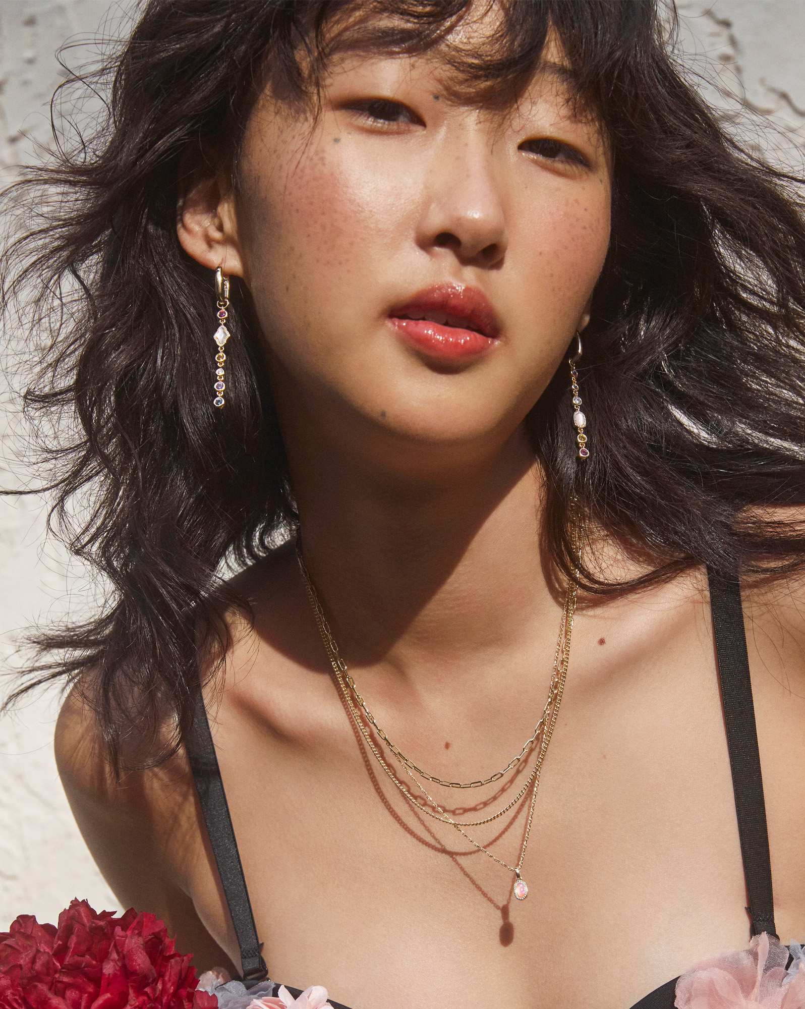 Mini Elisa Gold Triple Strand Necklace