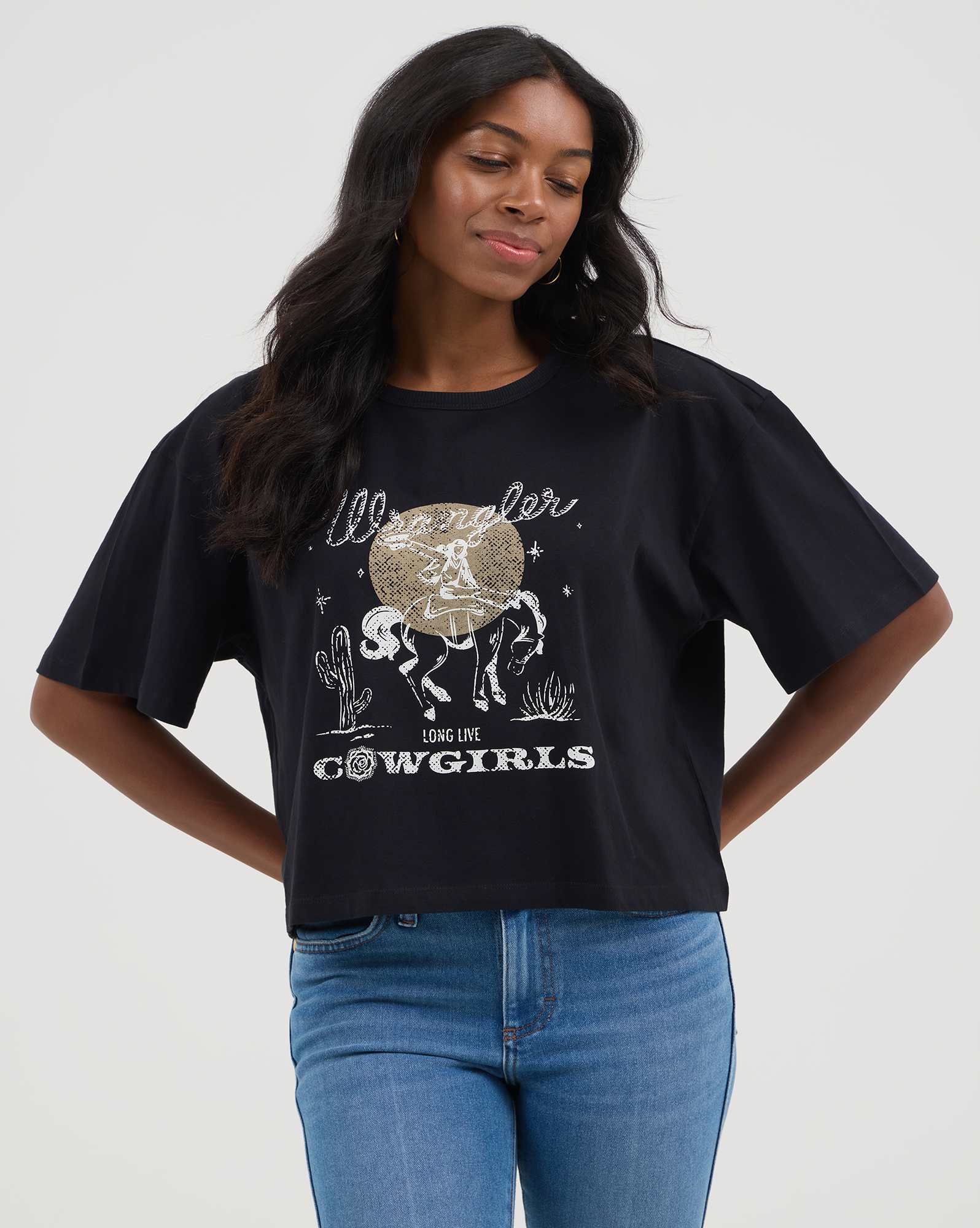 Wrangler® x Yellow Rose by Kendra Scott Cropped Graphic Tee