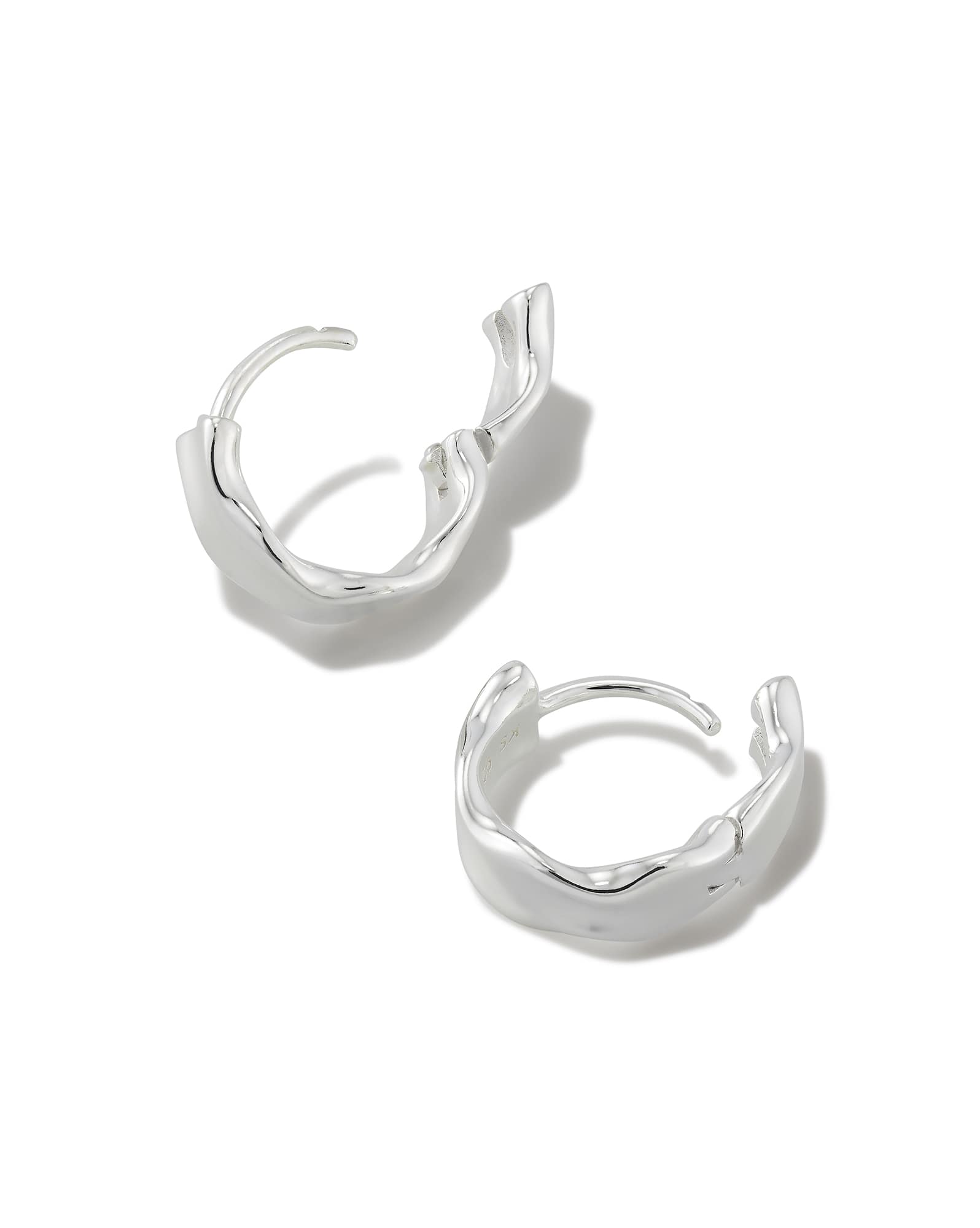 Aspen Huggie Earrings in Sterling Silver