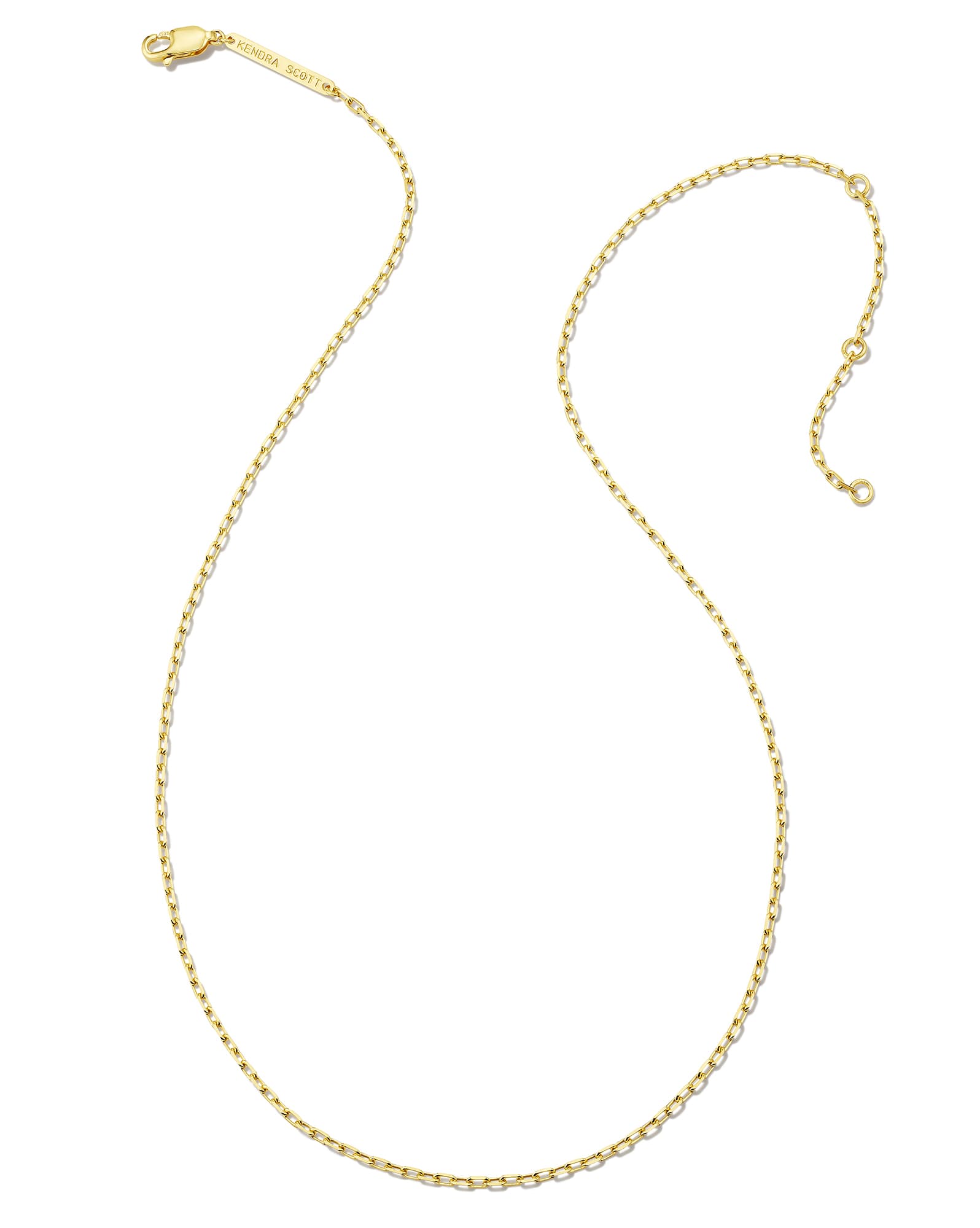 Mini Paperclip Chain Necklace in 18k Gold Vermeil