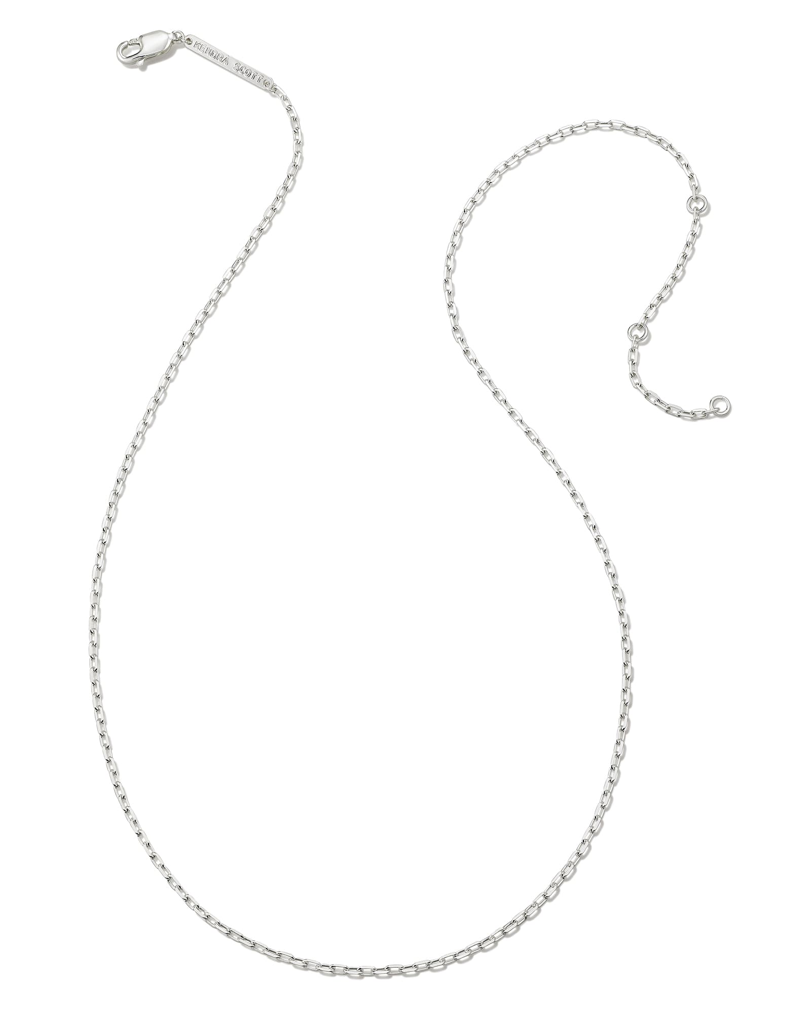 Mini Paperclip Chain Necklace in Sterling Silver