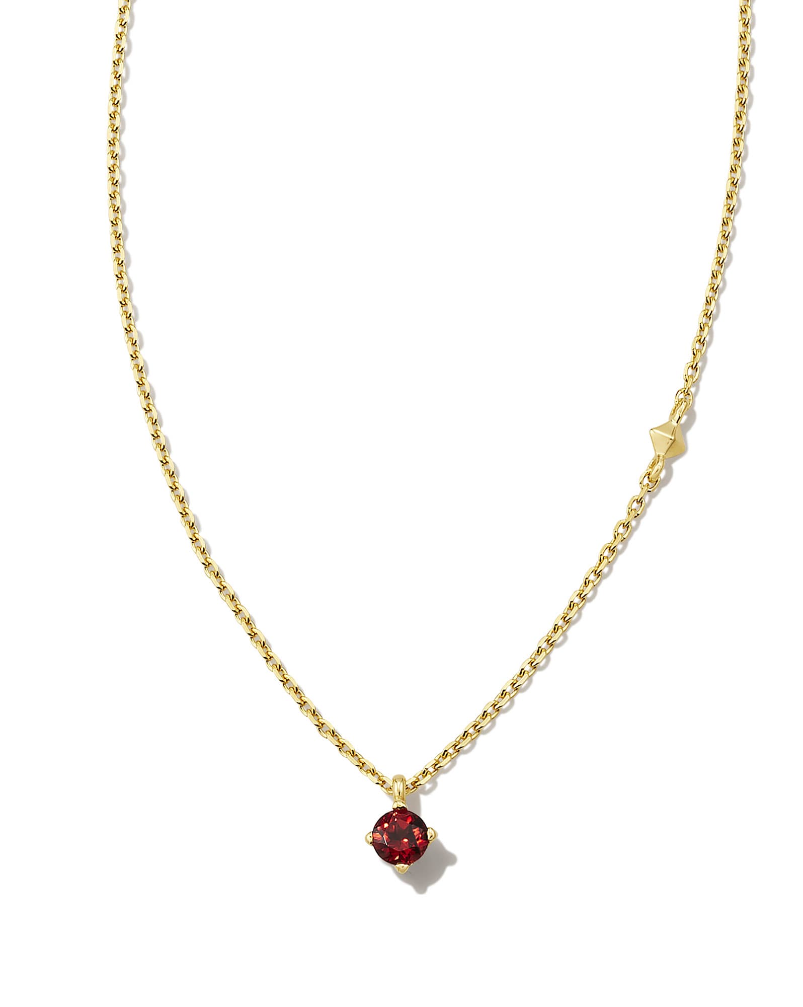 Maisie 18k Gold Vermeil Pendant Necklace in Red Garnet