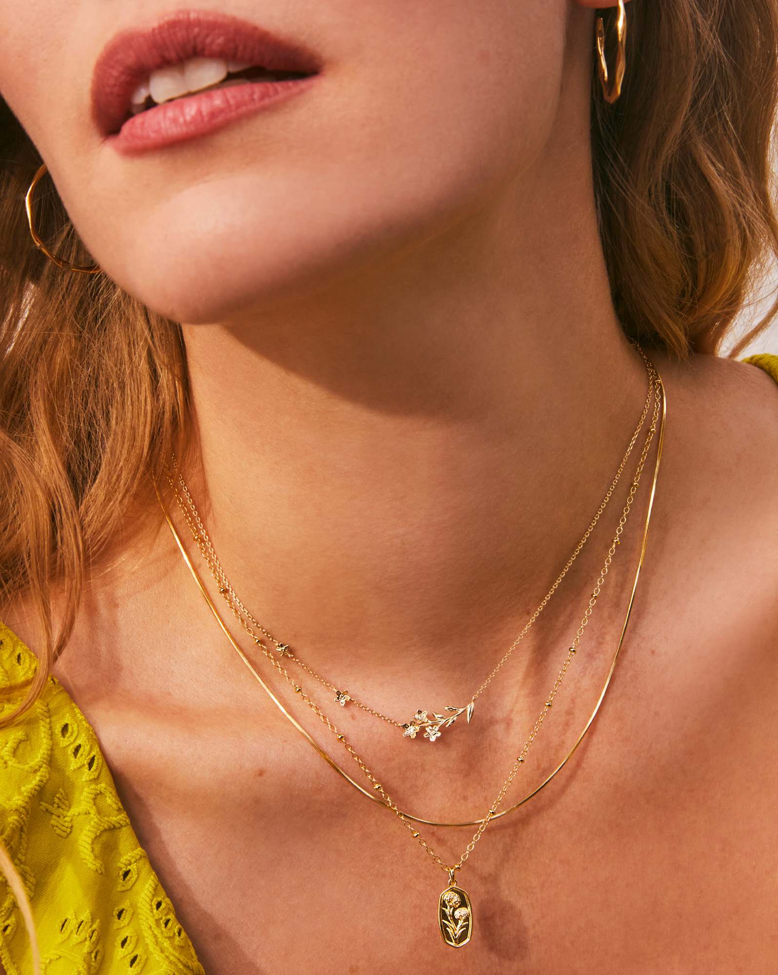 Bryleigh Charm Necklace in 18k Gold Vermeil