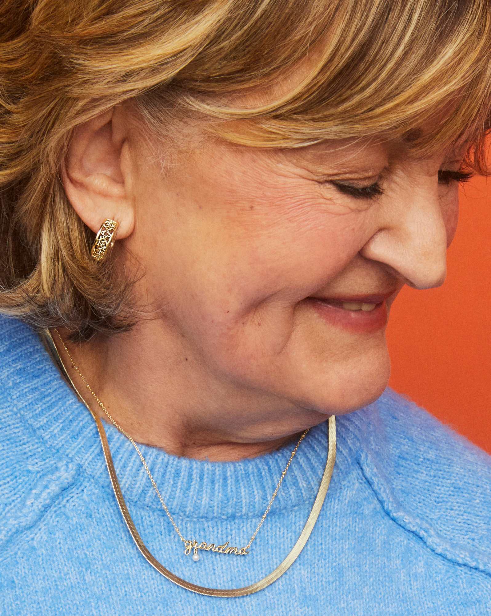 Grandma Script Pendant Necklace