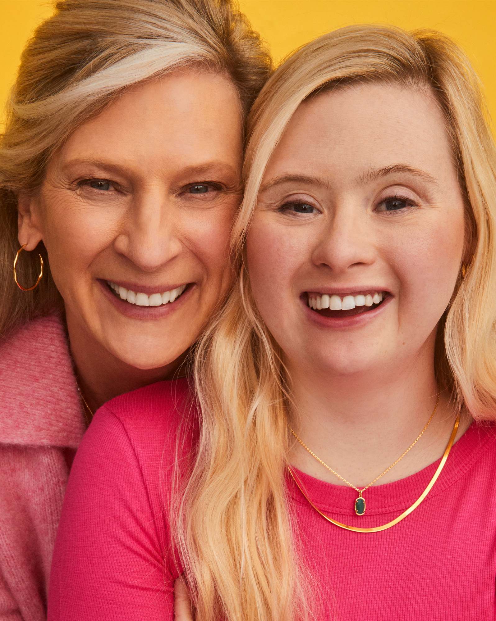 Mommy & Me 18k Gold Vermeil Adult Stone Fern Short Pendant Necklace in Green Onyx