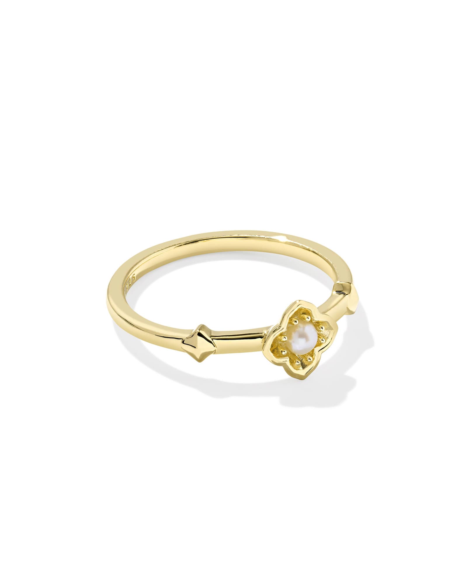 Dira 18k Gold Vermeil Pearl Band Ring