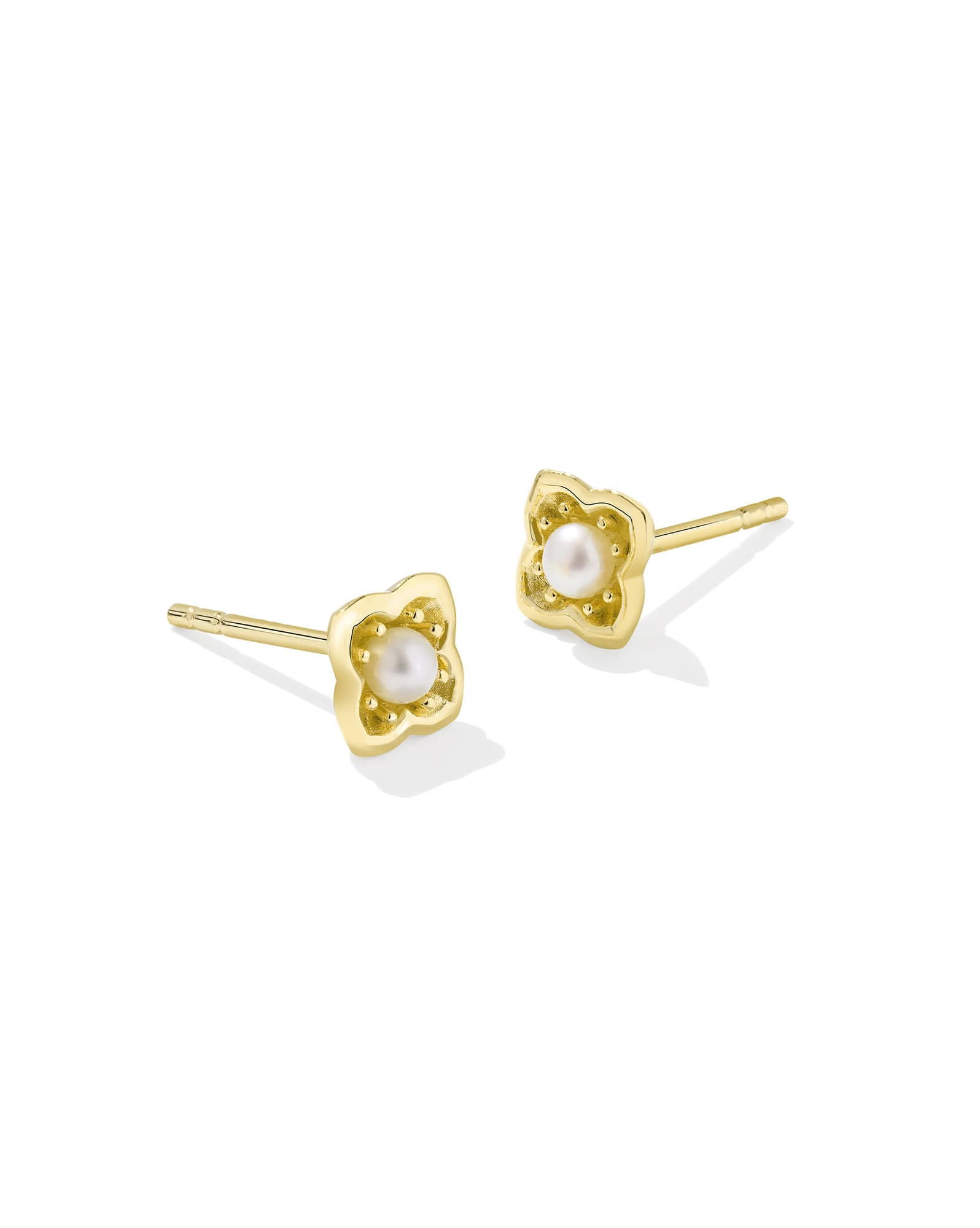 Dira 18k Gold Vermeil Pearl Stud Earrings
