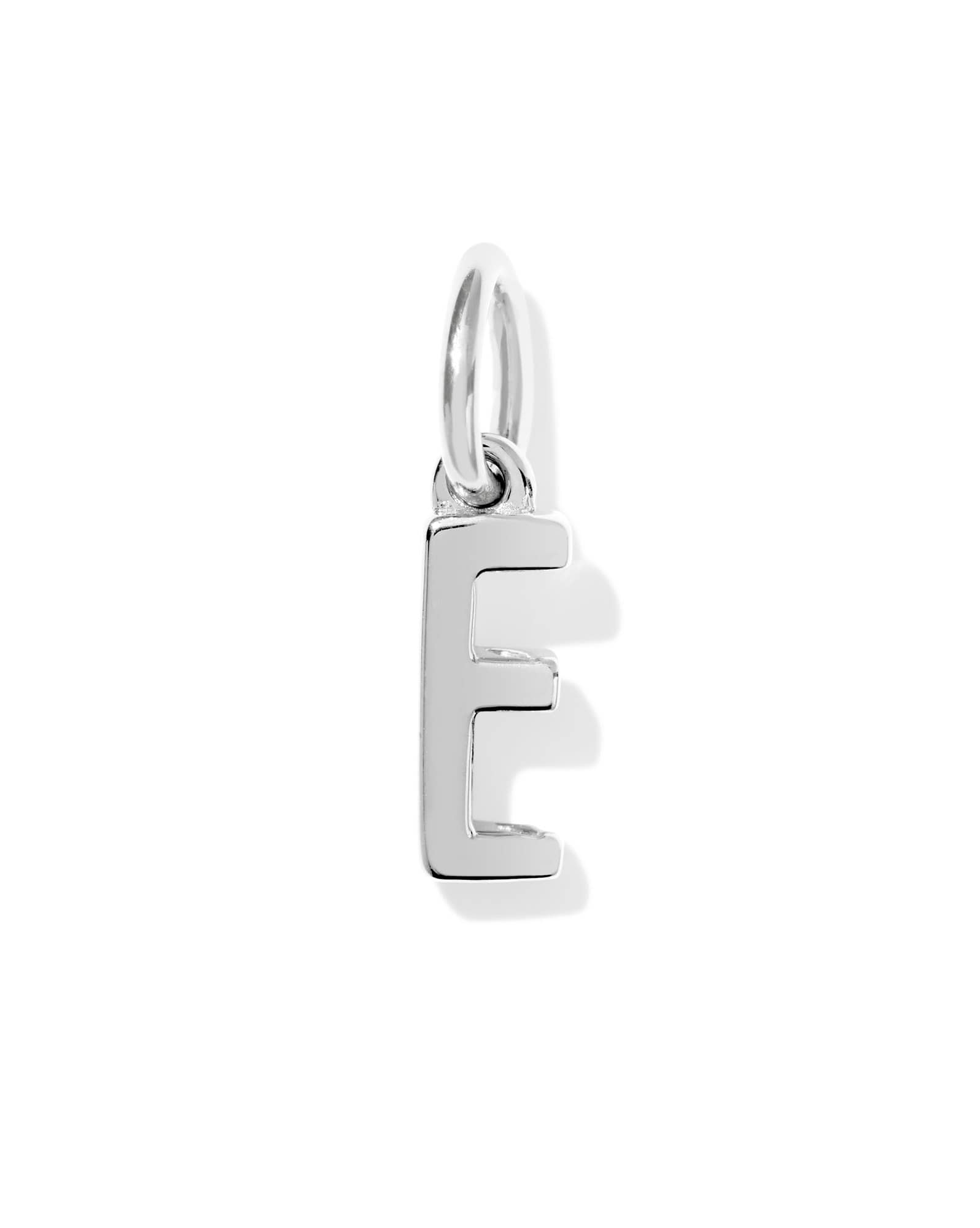 Metal Letter E Sterling Silver Charm