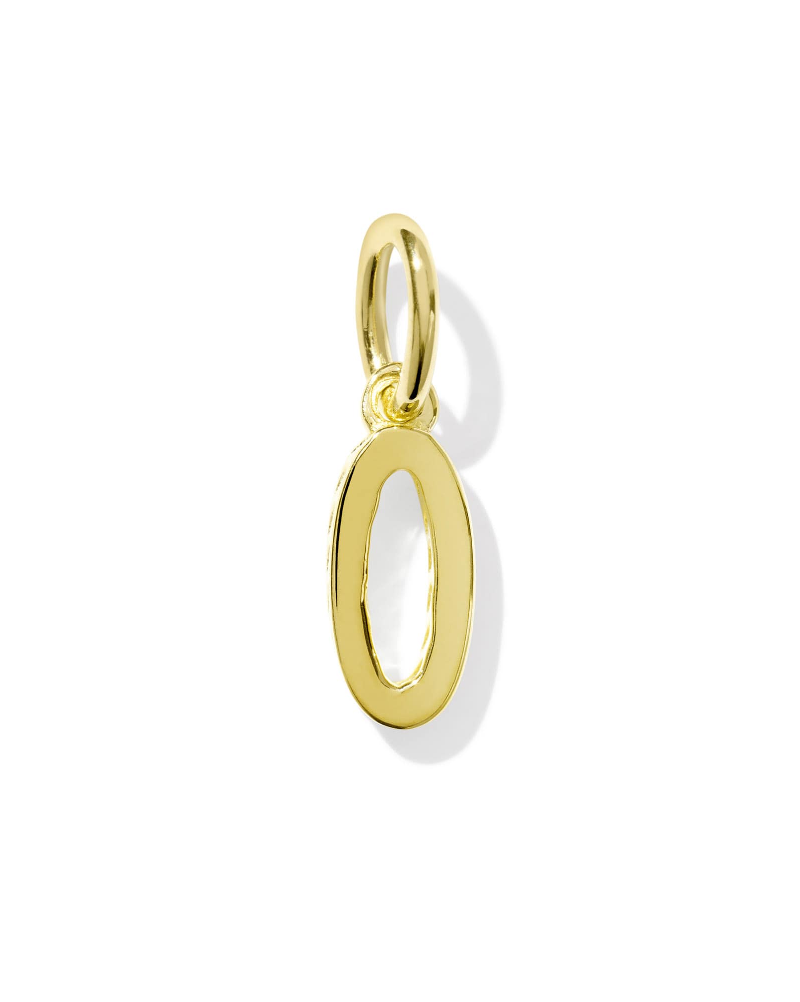 Metal Letter O 18k Gold Vermeil Charm